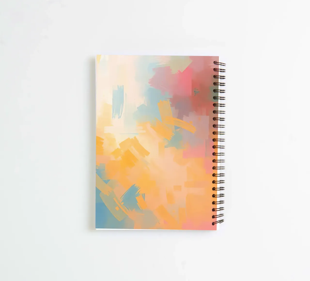 Abstract Painting with Rectangular Brushstrokes spiral notebook by DesignDoodle