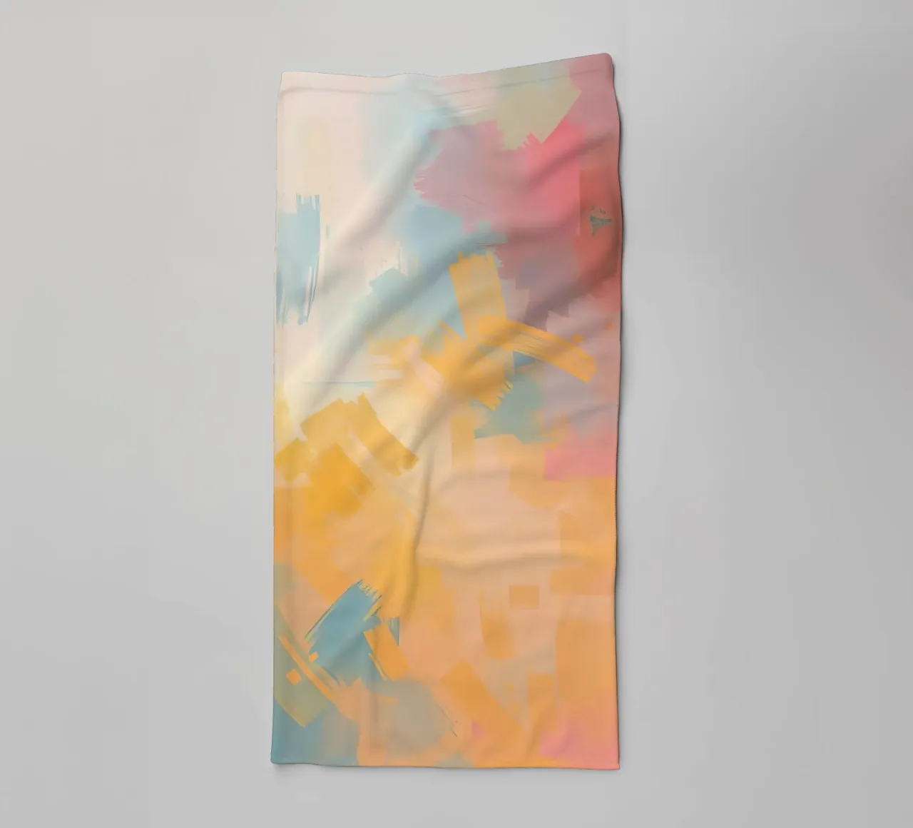 Abstract Painting with Rectangular Brushstrokes towel by DesignDoodle