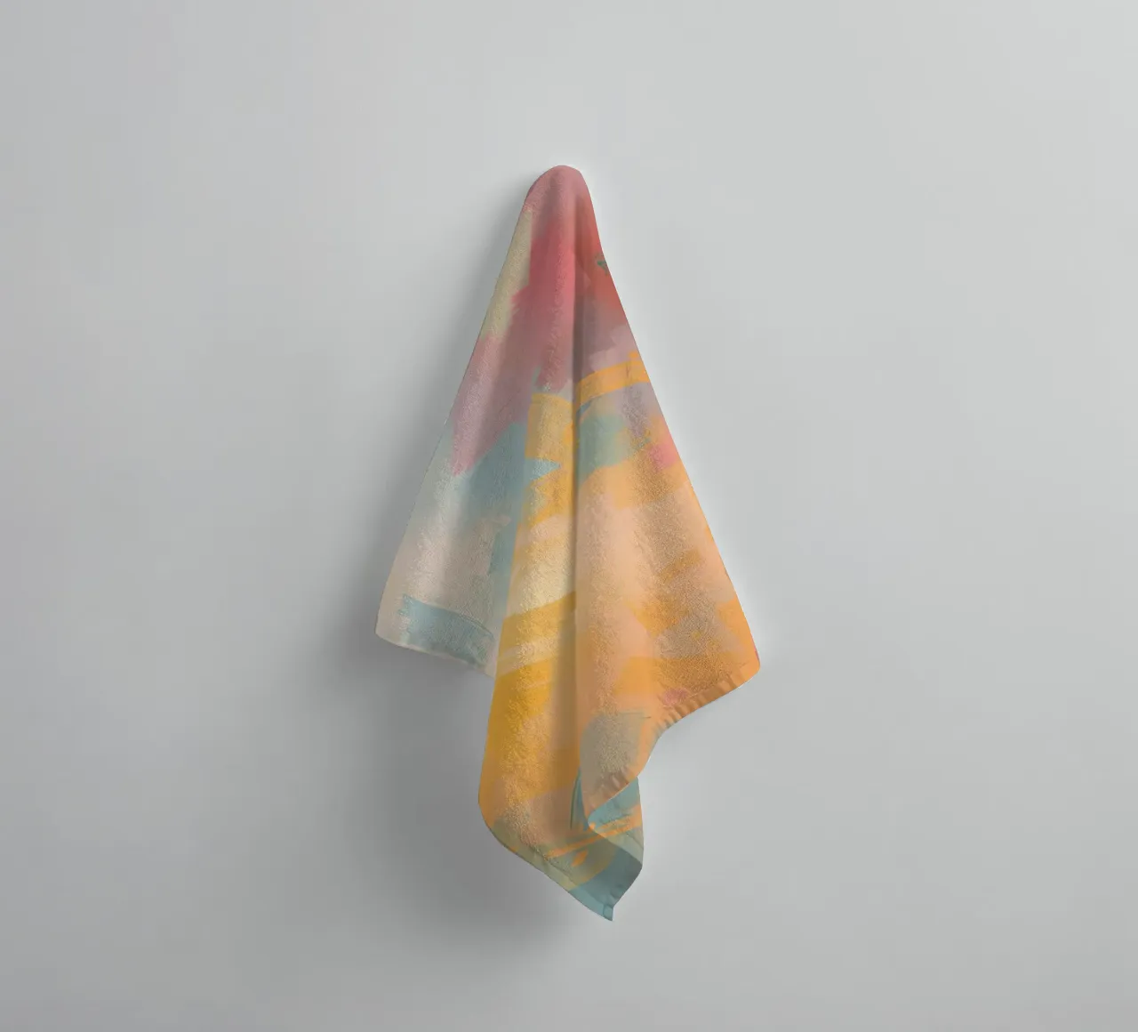 Abstract Painting with Rectangular Brushstrokes towel by DesignDoodle