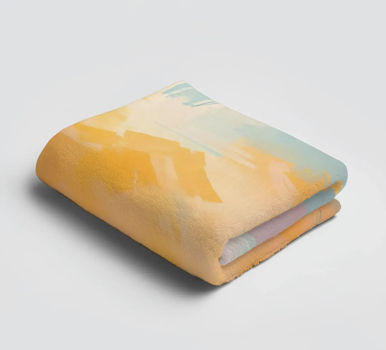 Abstract Painting with Rectangular Brushstrokes towel by DesignDoodle