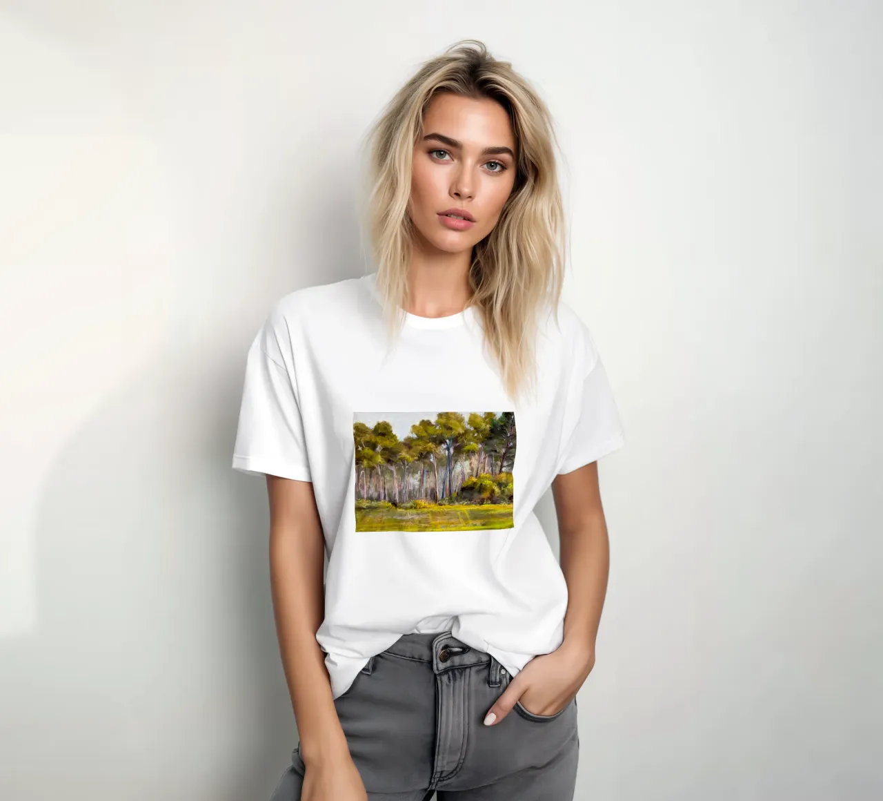 alberi della foresta t-shirt da Karl Martin