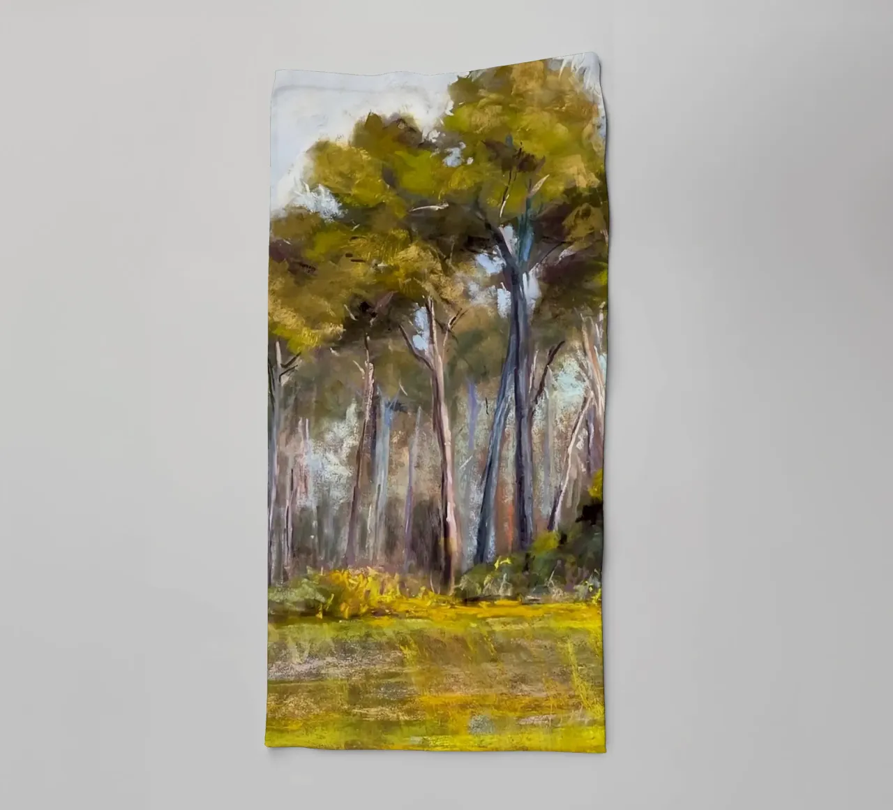forest trees towel by Karl Martin