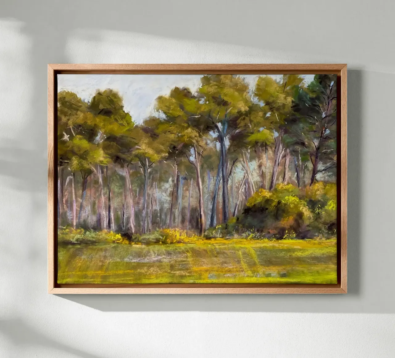 alberi della foresta tela con Cornice a cassetta da Karl Martin