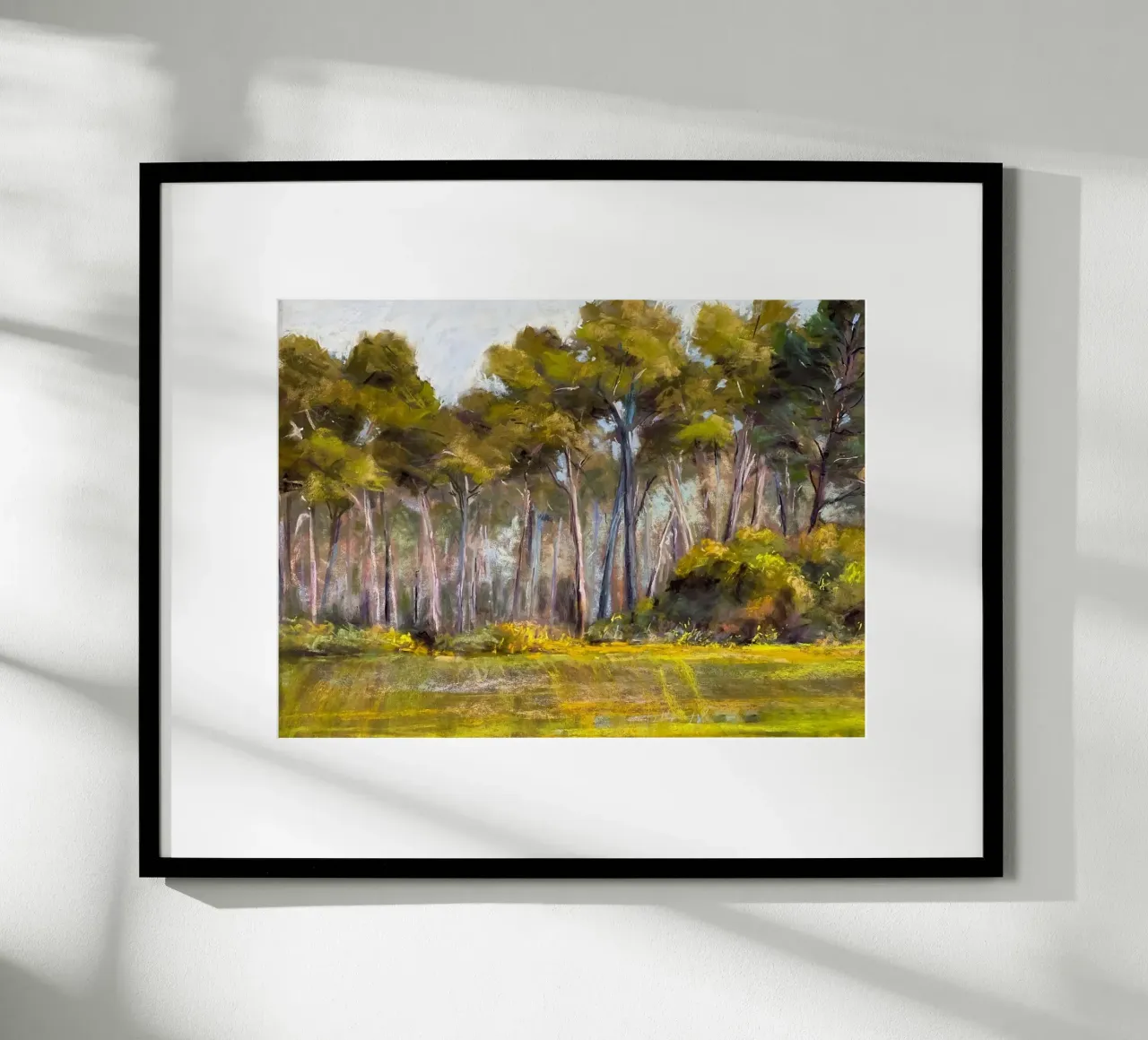 alberi della foresta poster con telaio in plastica da Karl Martin