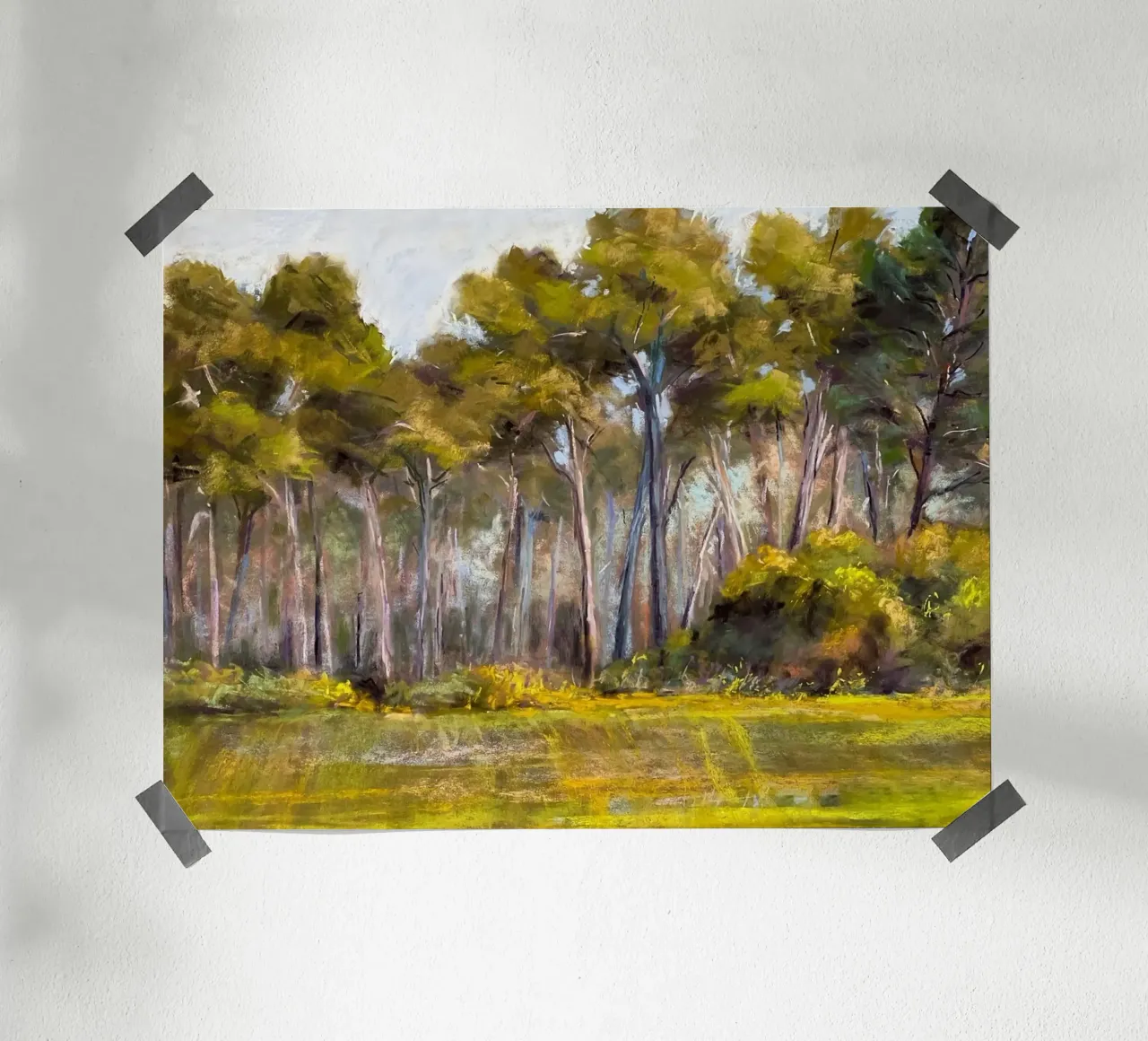 alberi della foresta poster con telaio in plastica da Karl Martin