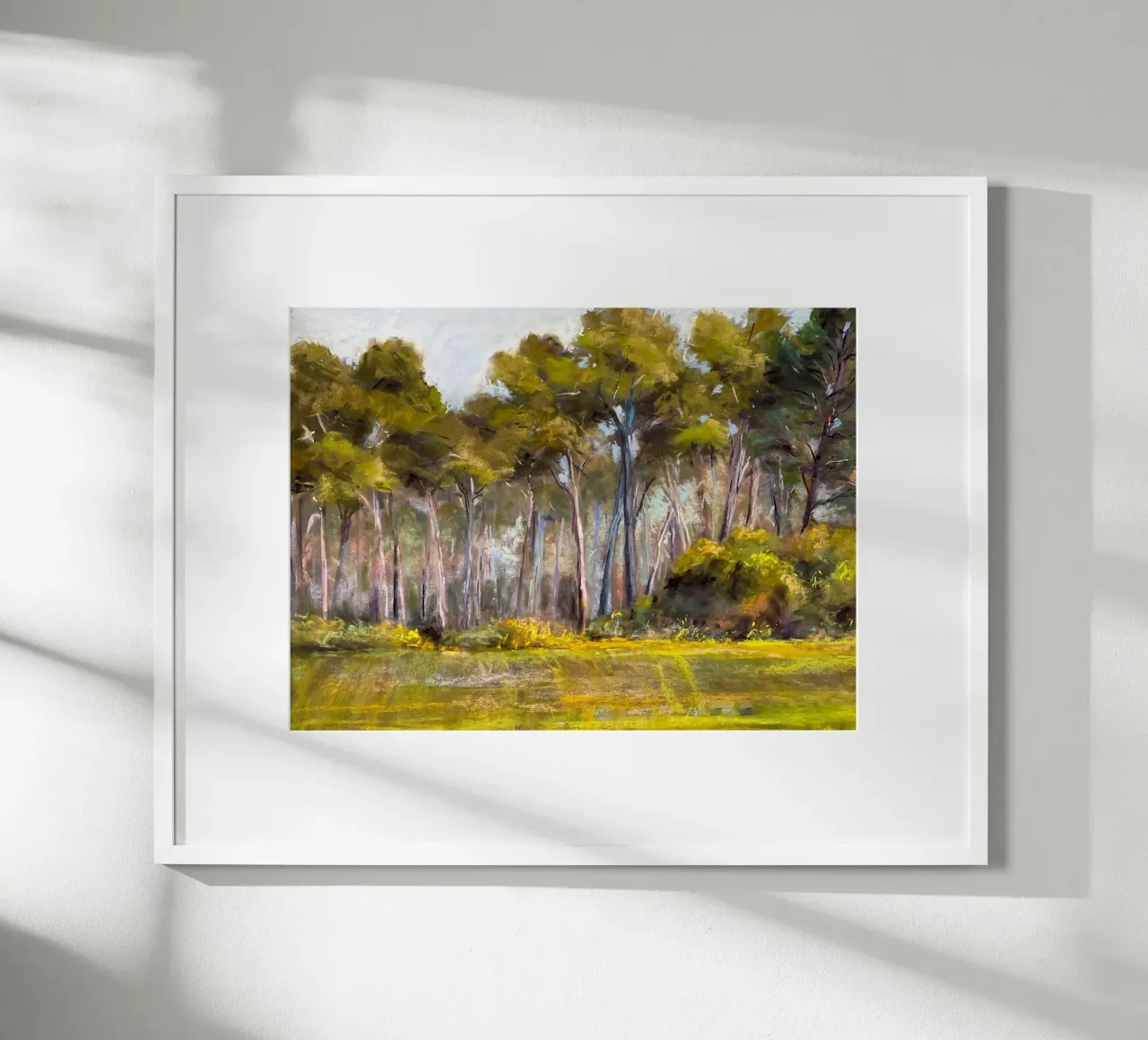 alberi della foresta poster con telaio in plastica da Karl Martin