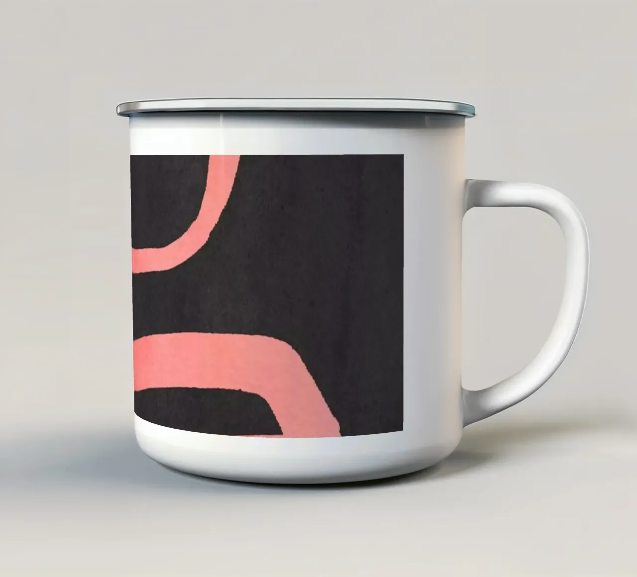 Linea astratta 208 tazza in smalto da ThingDesign