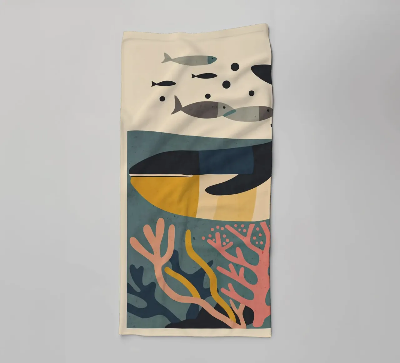 Drifting Whalex towel by Gaite
