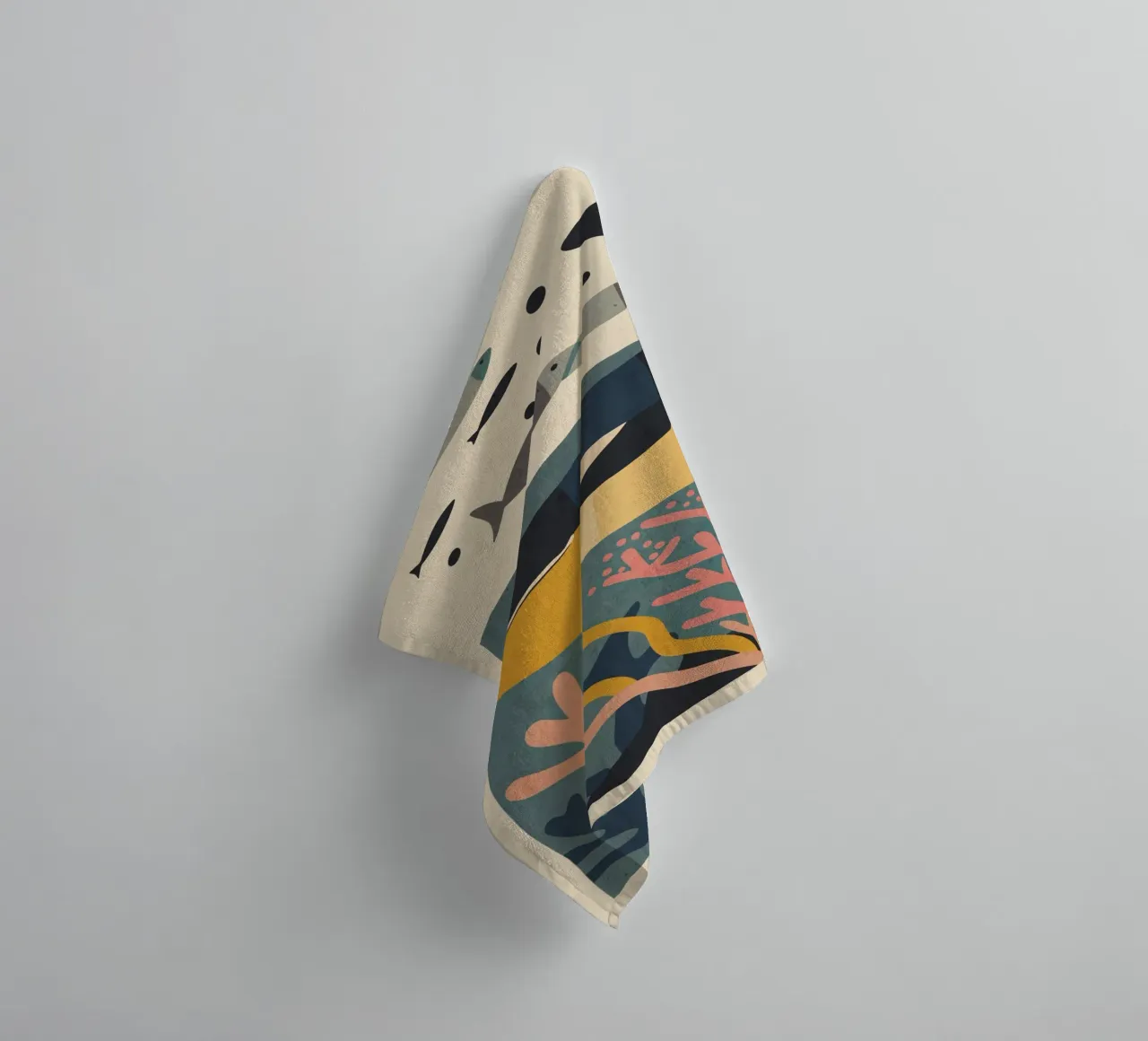 Drifting Whalex towel by Gaite