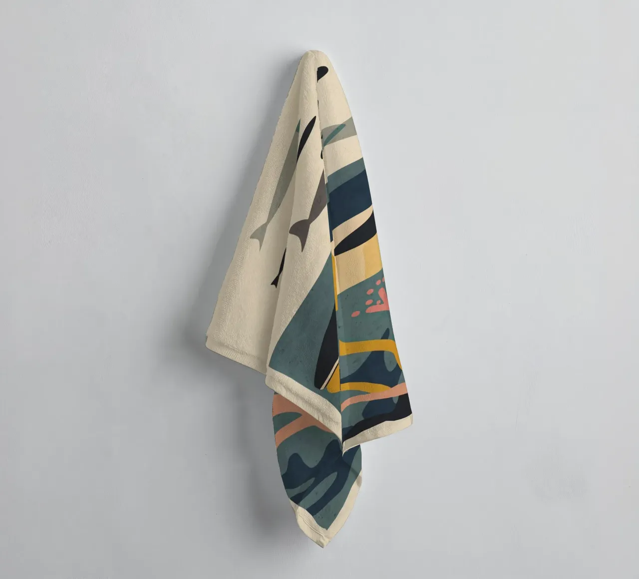 Drifting Whalex towel by Gaite
