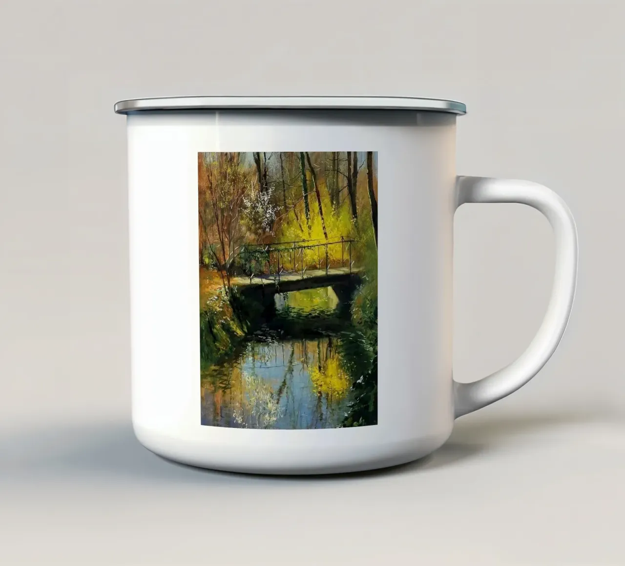 ponte natura tazza in smalto da Karl Martin