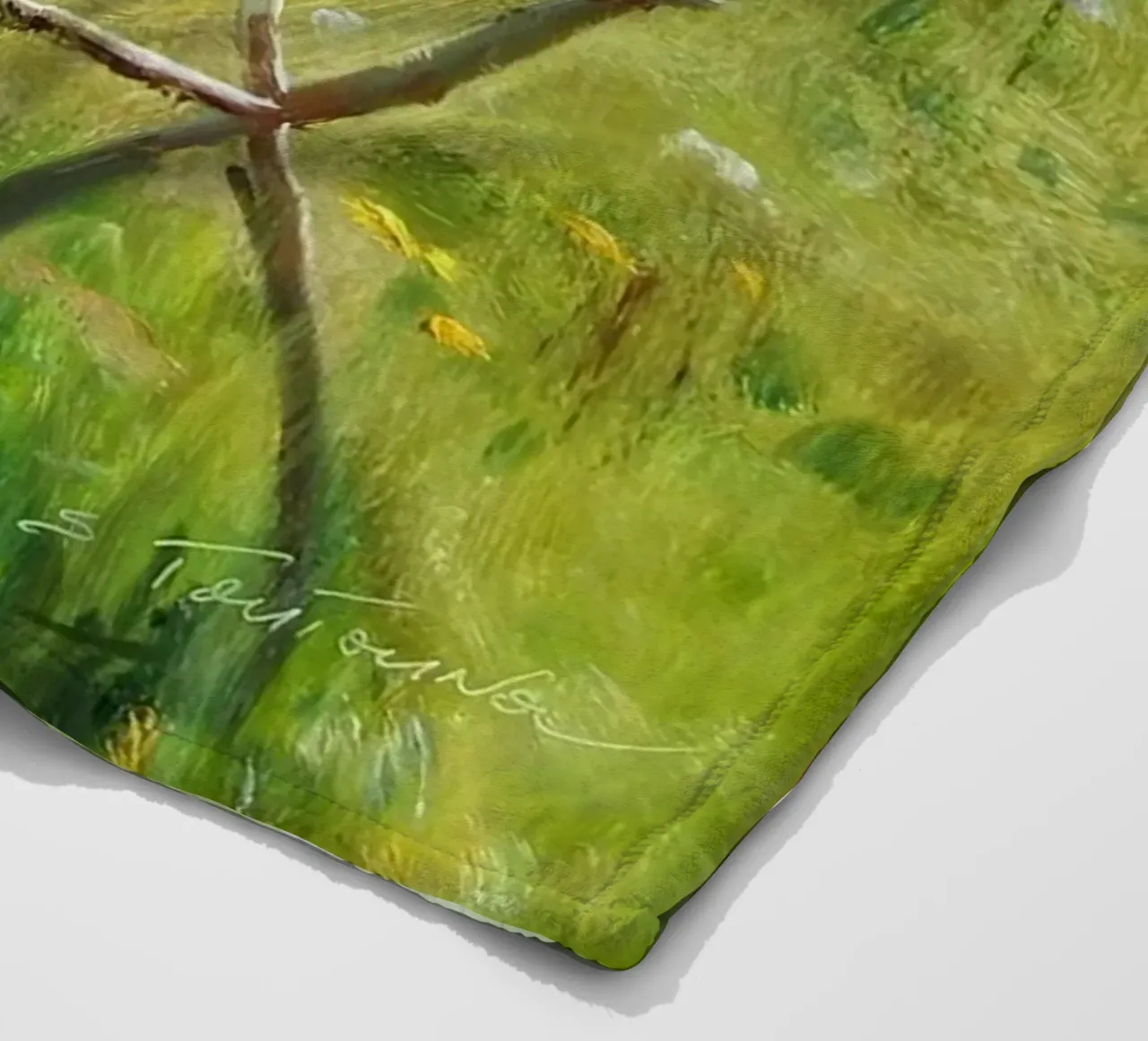 fiori rossi coperta in pile da Karl Martin