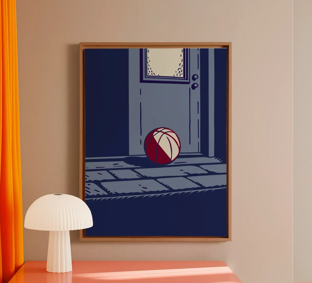 Basket in casa tela con Cornice a cassetta da SPORTS ONLY