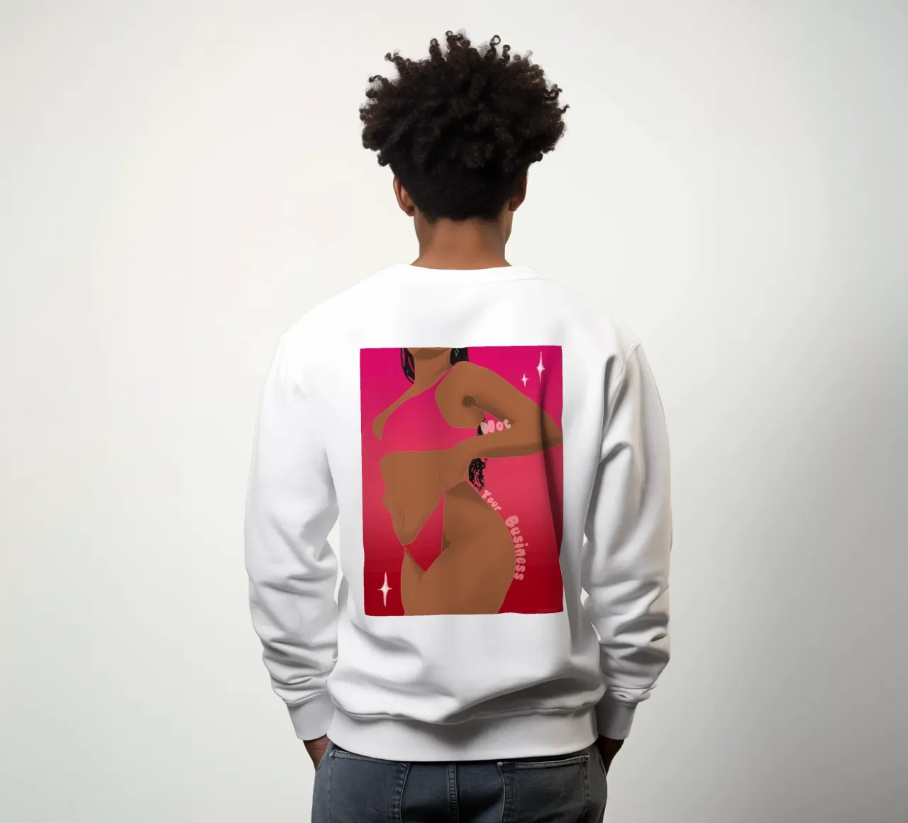 Not your business felpa da Femlouise.illustrations