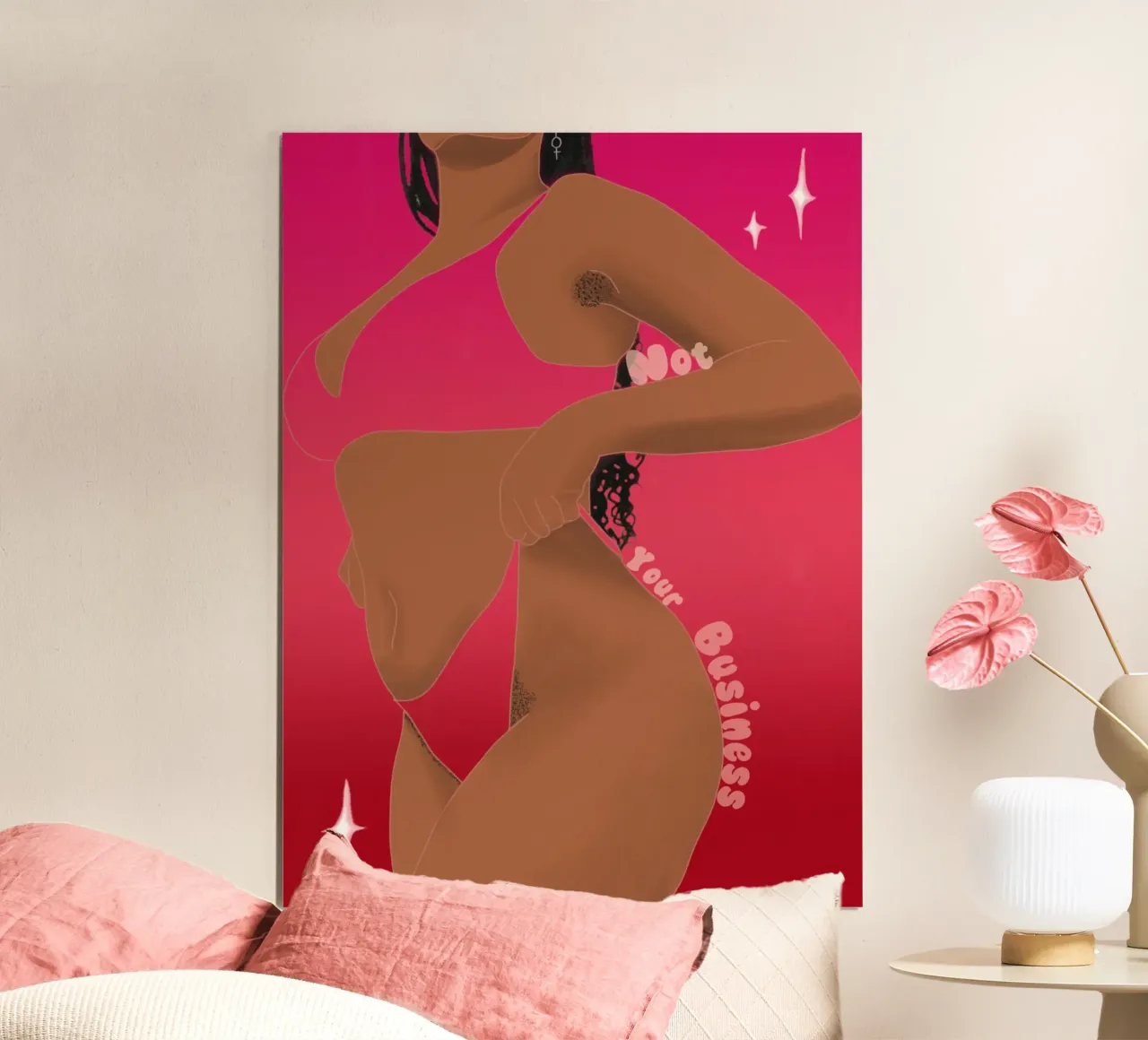 Not your business poster da Femlouise.illustrations