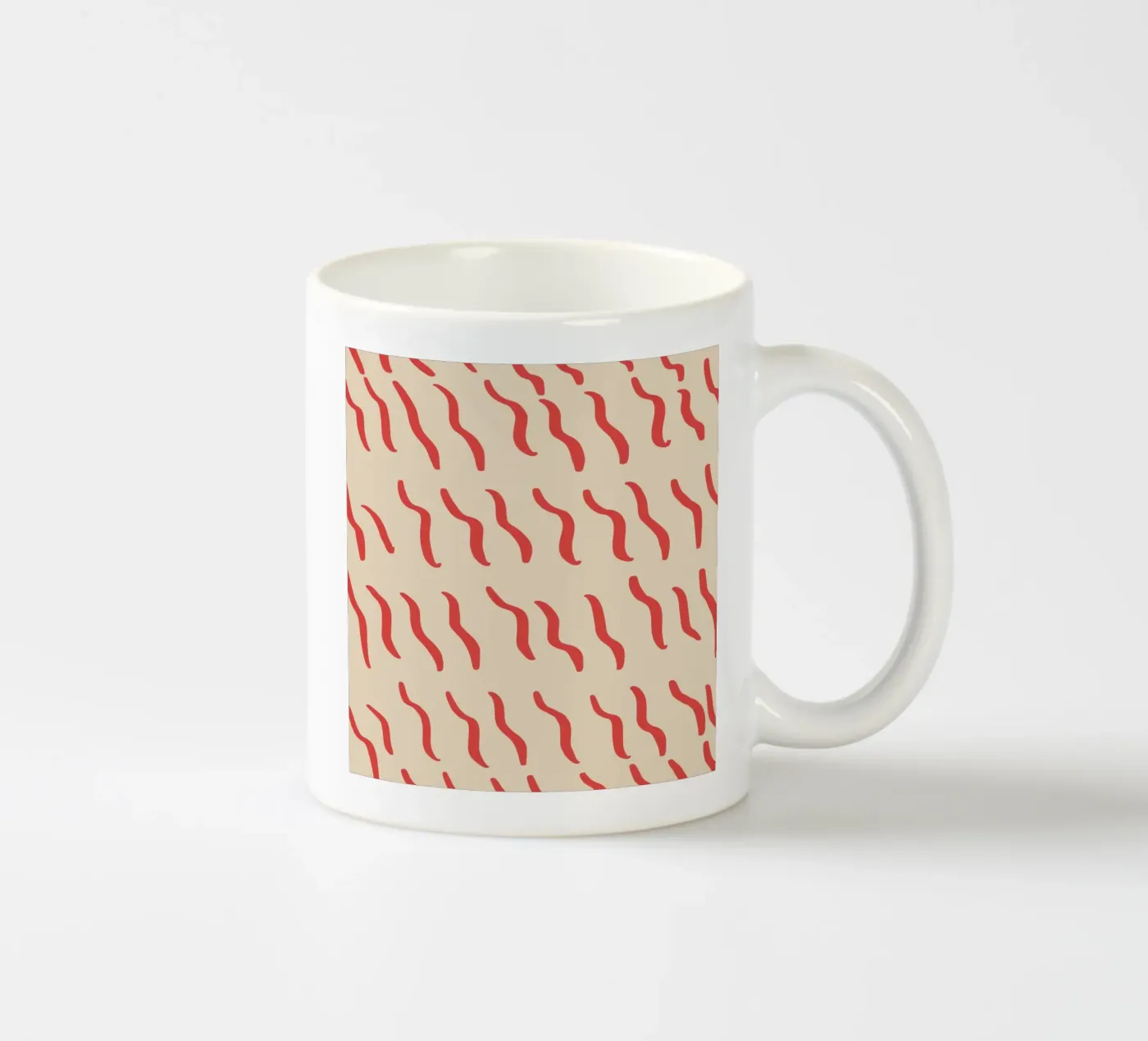 Ripple pattern 03 ceramic mug by Little Dean