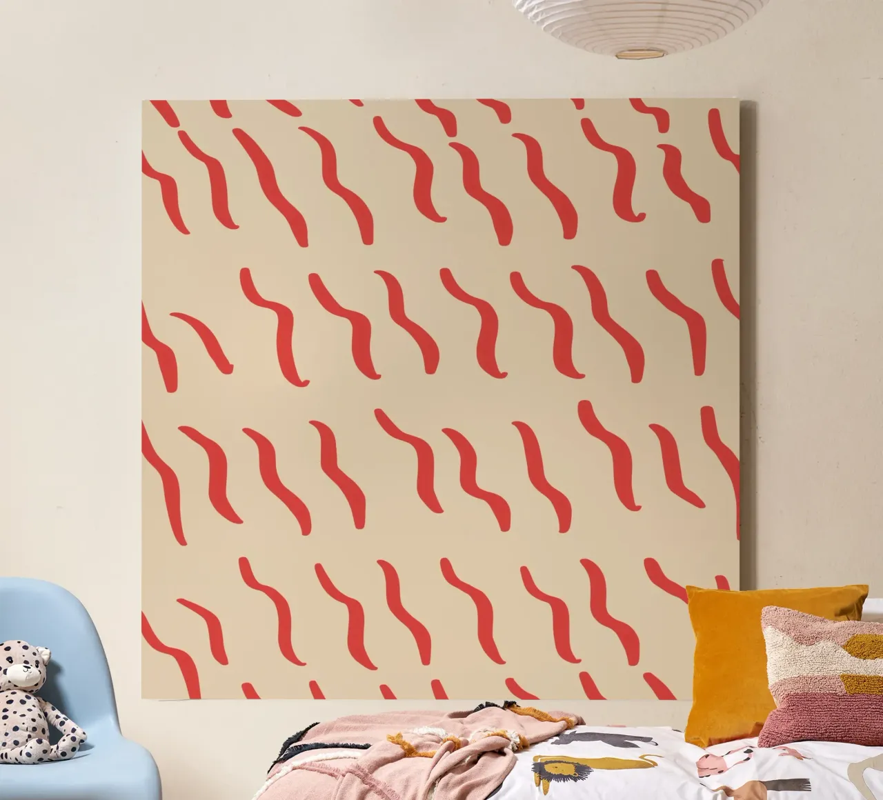Ripple pattern 03 canvas with Floater frame by Little Dean