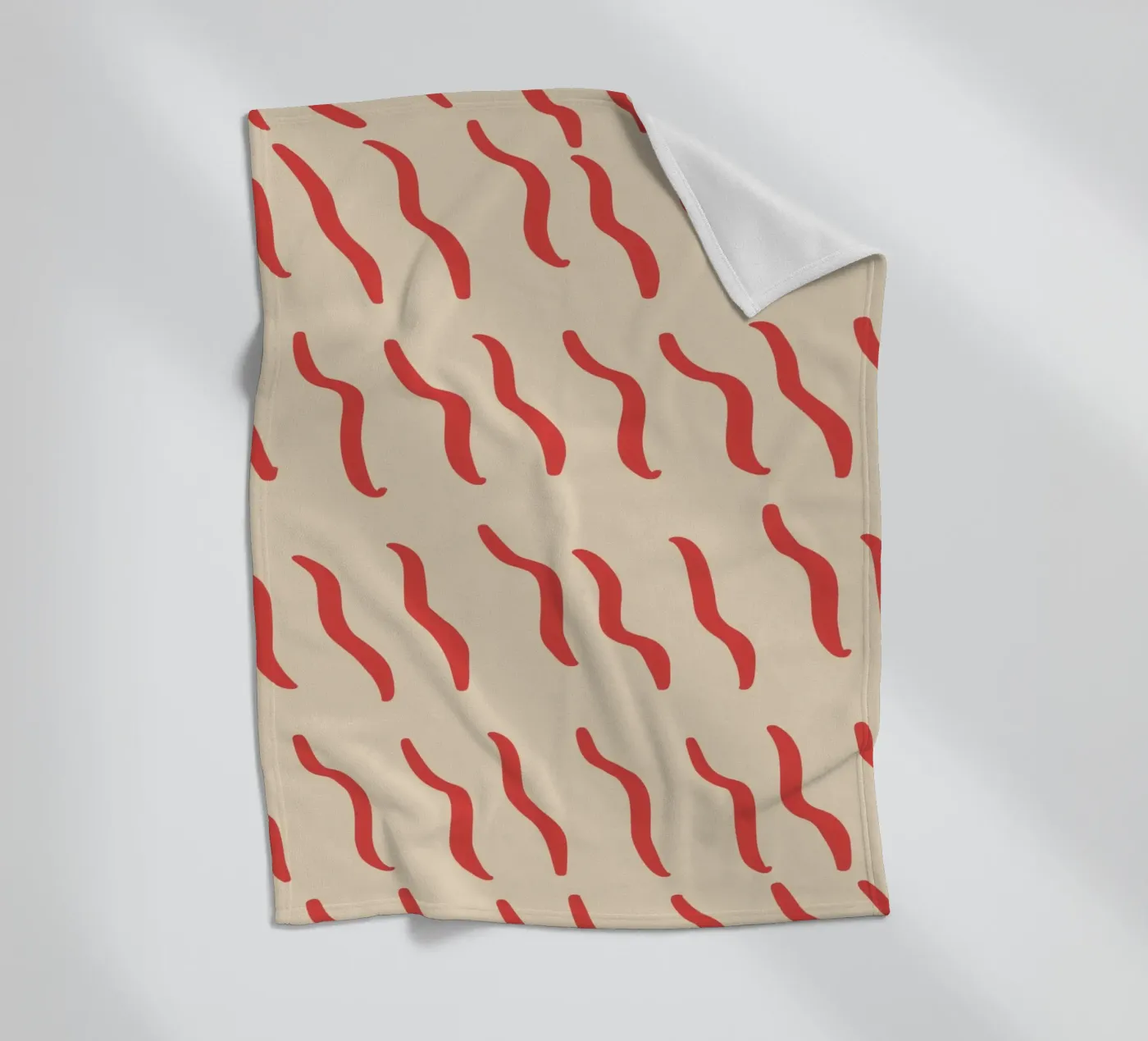 Riffelmuster 03 Fleecedecke von Little Dean