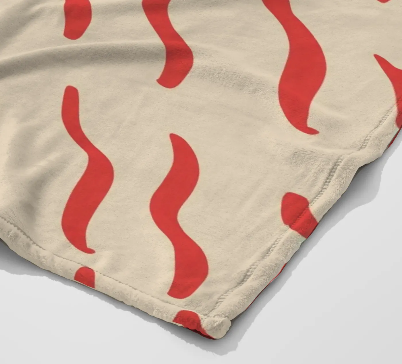 Riffelmuster 03 Fleecedecke von Little Dean