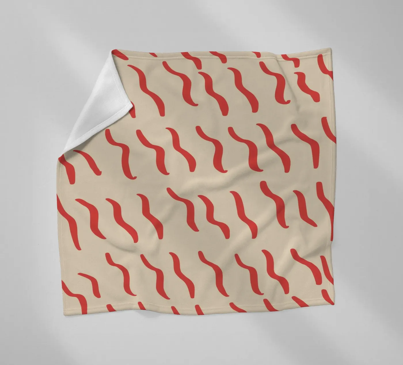 Riffelmuster 03 Fleecedecke von Little Dean