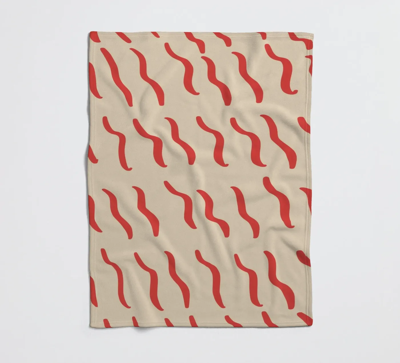 Riffelmuster 03 Fleecedecke von Little Dean