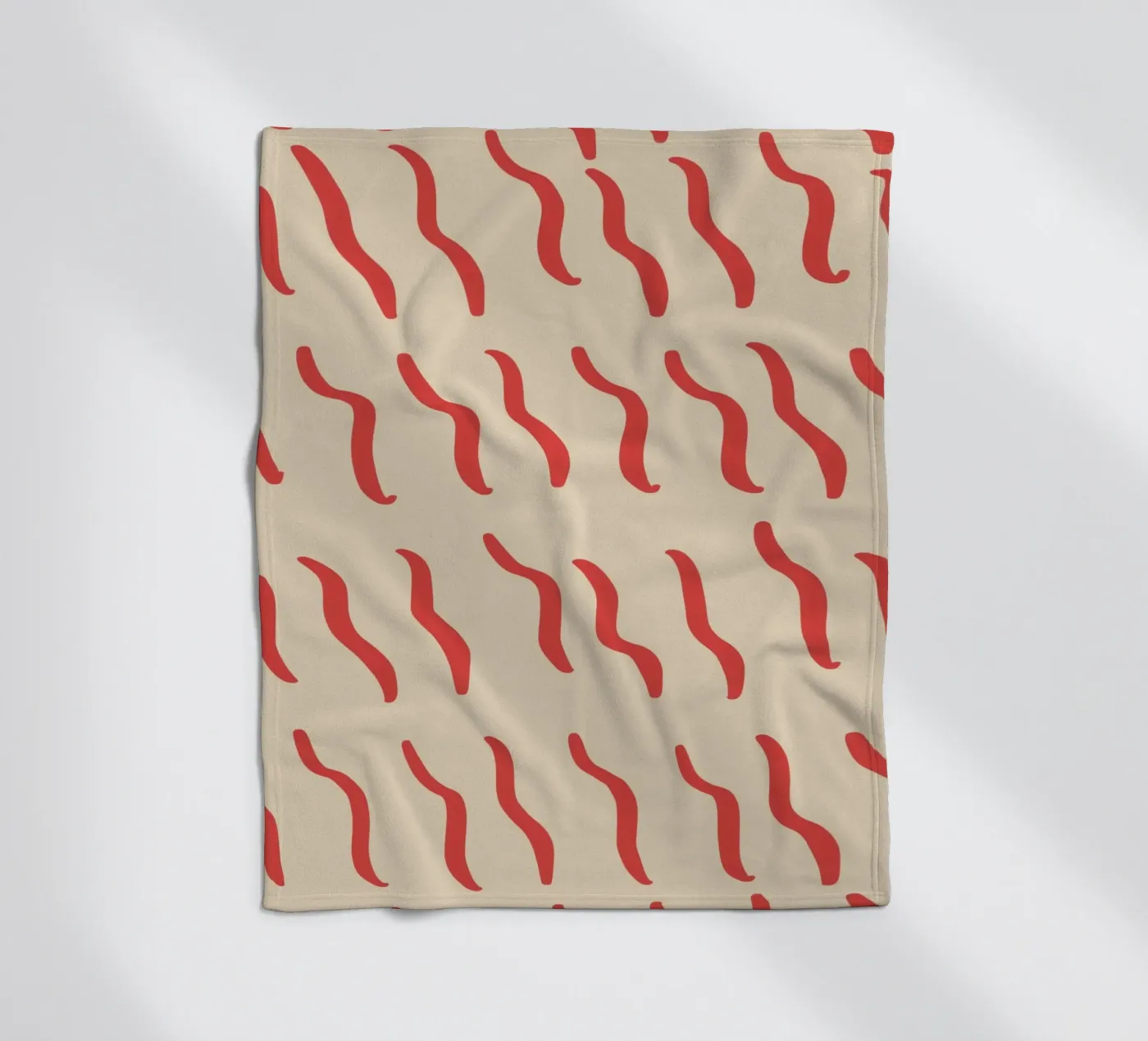 Riffelmuster 03 Fleecedecke von Little Dean