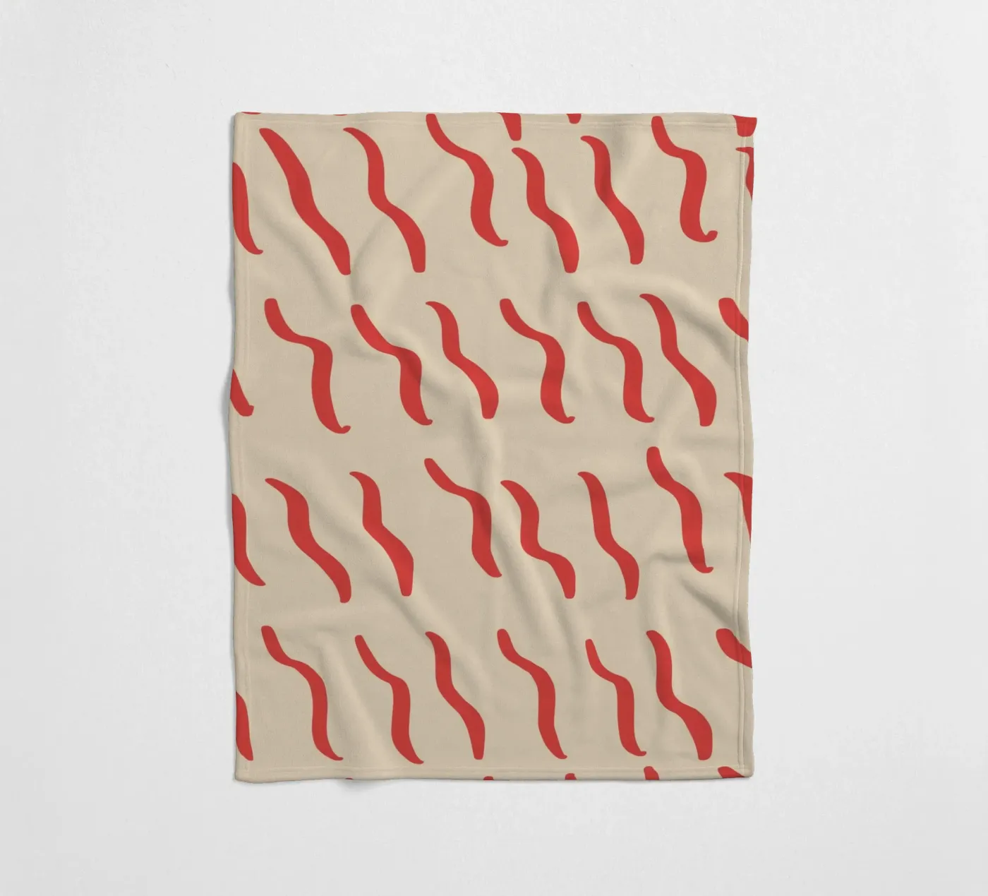 Riffelmuster 03 Fleecedecke von Little Dean