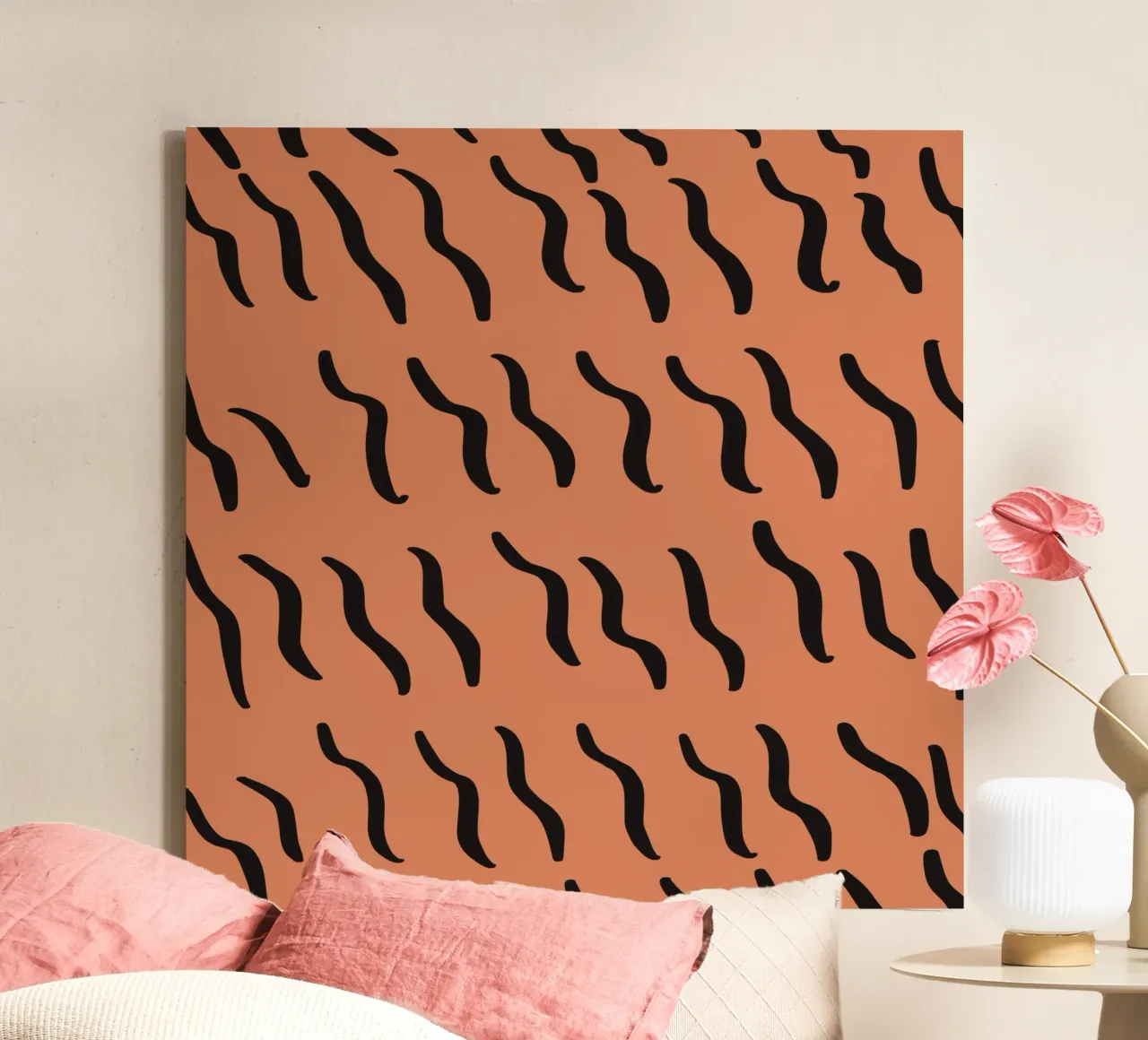 Ripple pattern 04 canvas with Floater frame by Little Dean