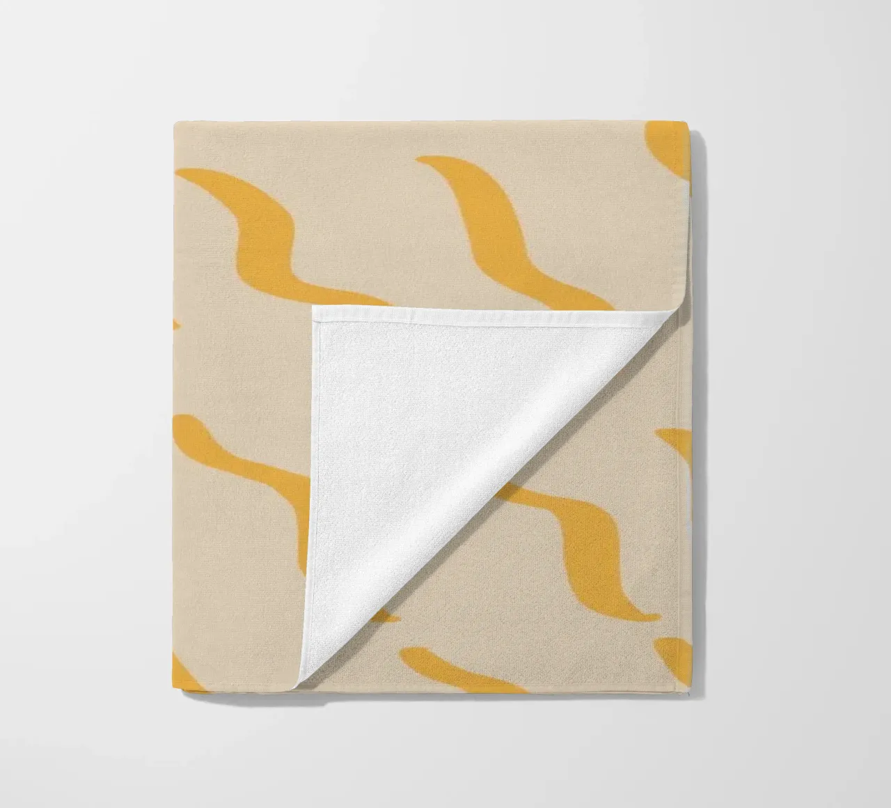 Ribbelpatroon 05 strandhanddoek van Little Dean