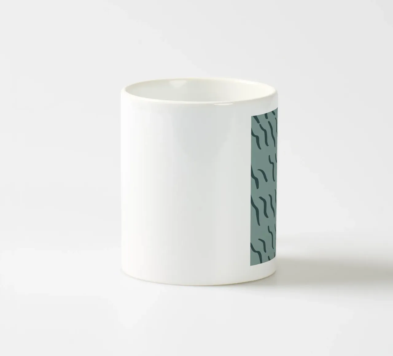Ripple pattern 06 ceramic mug by Little Dean