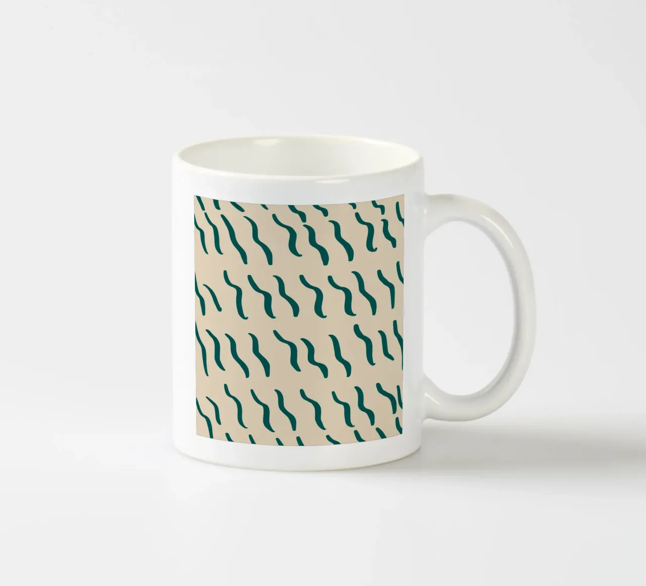 Ripple pattern 07 ceramic mug by Little Dean