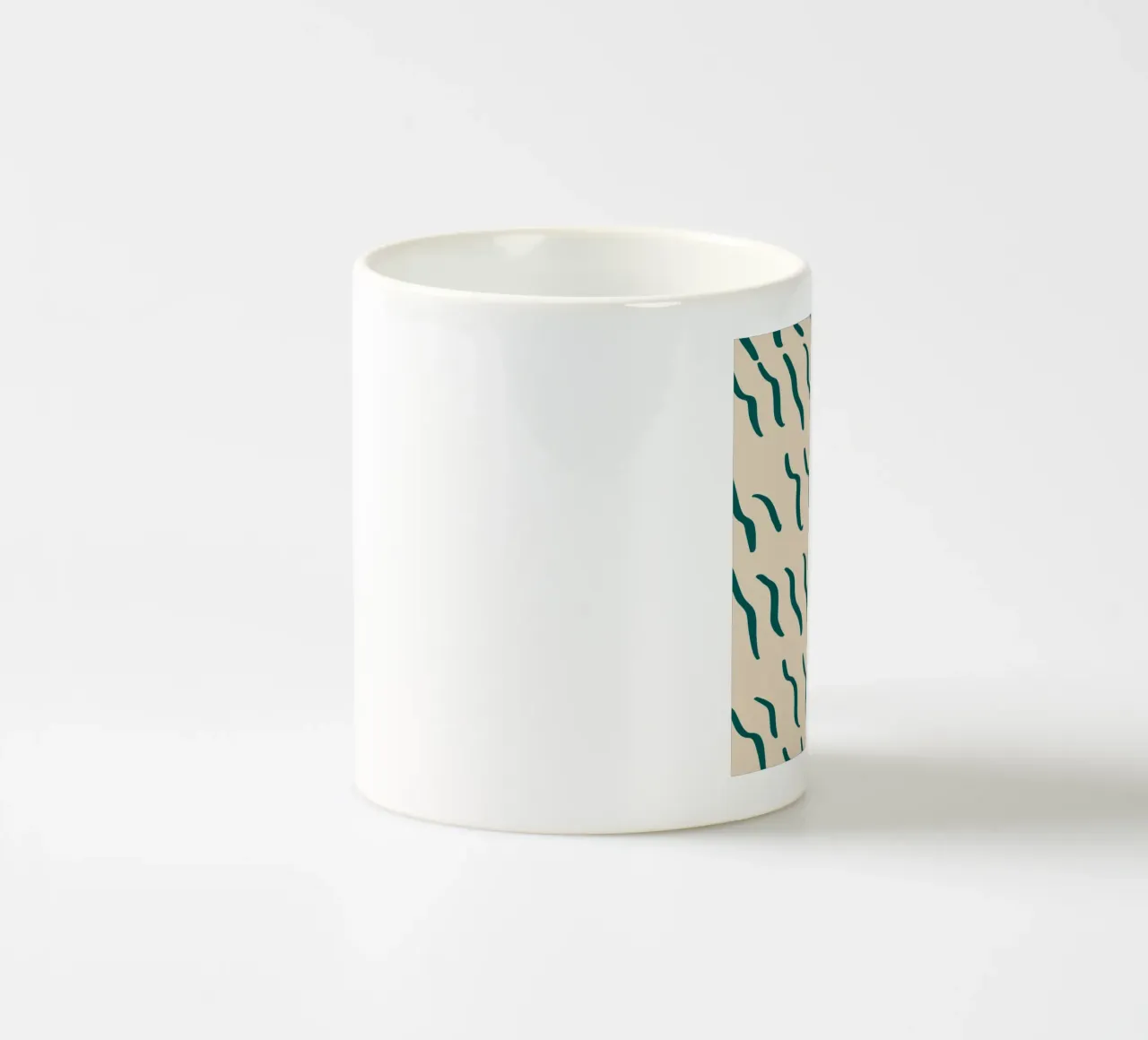 Ripple pattern 07 ceramic mug by Little Dean
