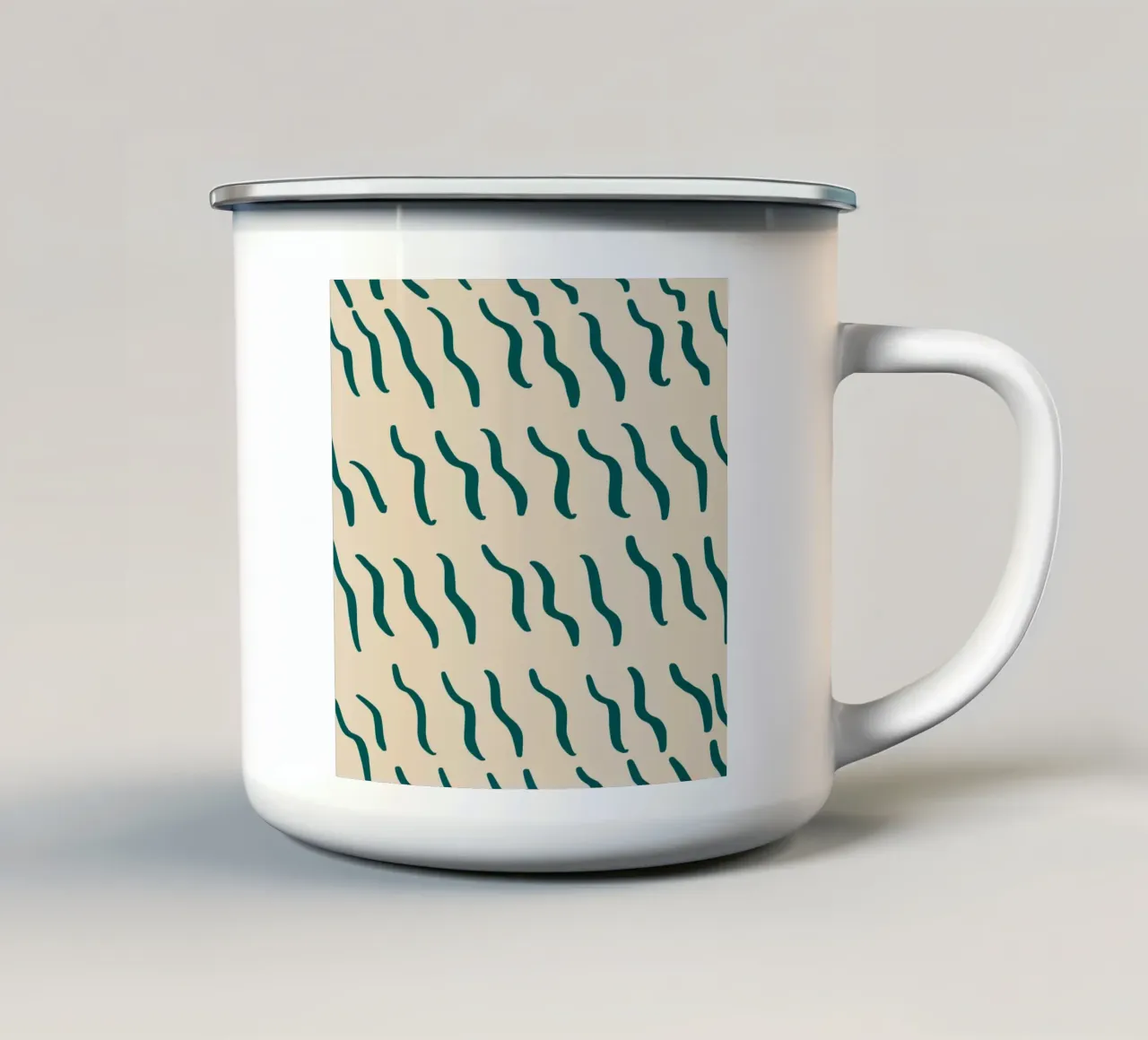 Ripple pattern 07 enamel mug by Little Dean