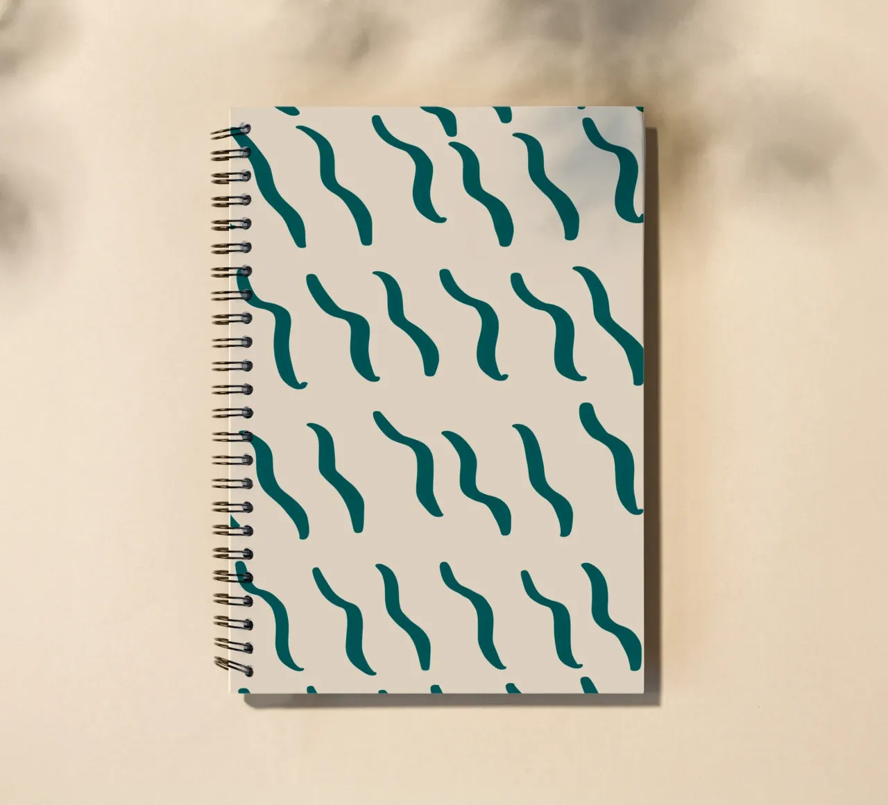 Ripple pattern 07 spiral notebook by Little Dean