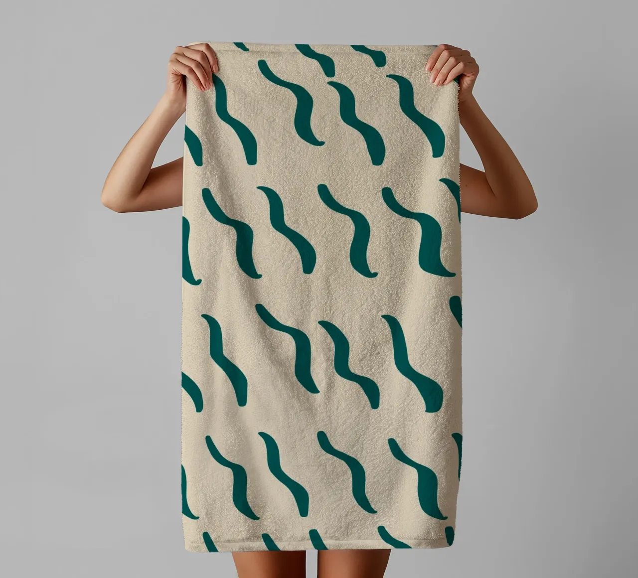 Ripple pattern 07 towel by Little Dean