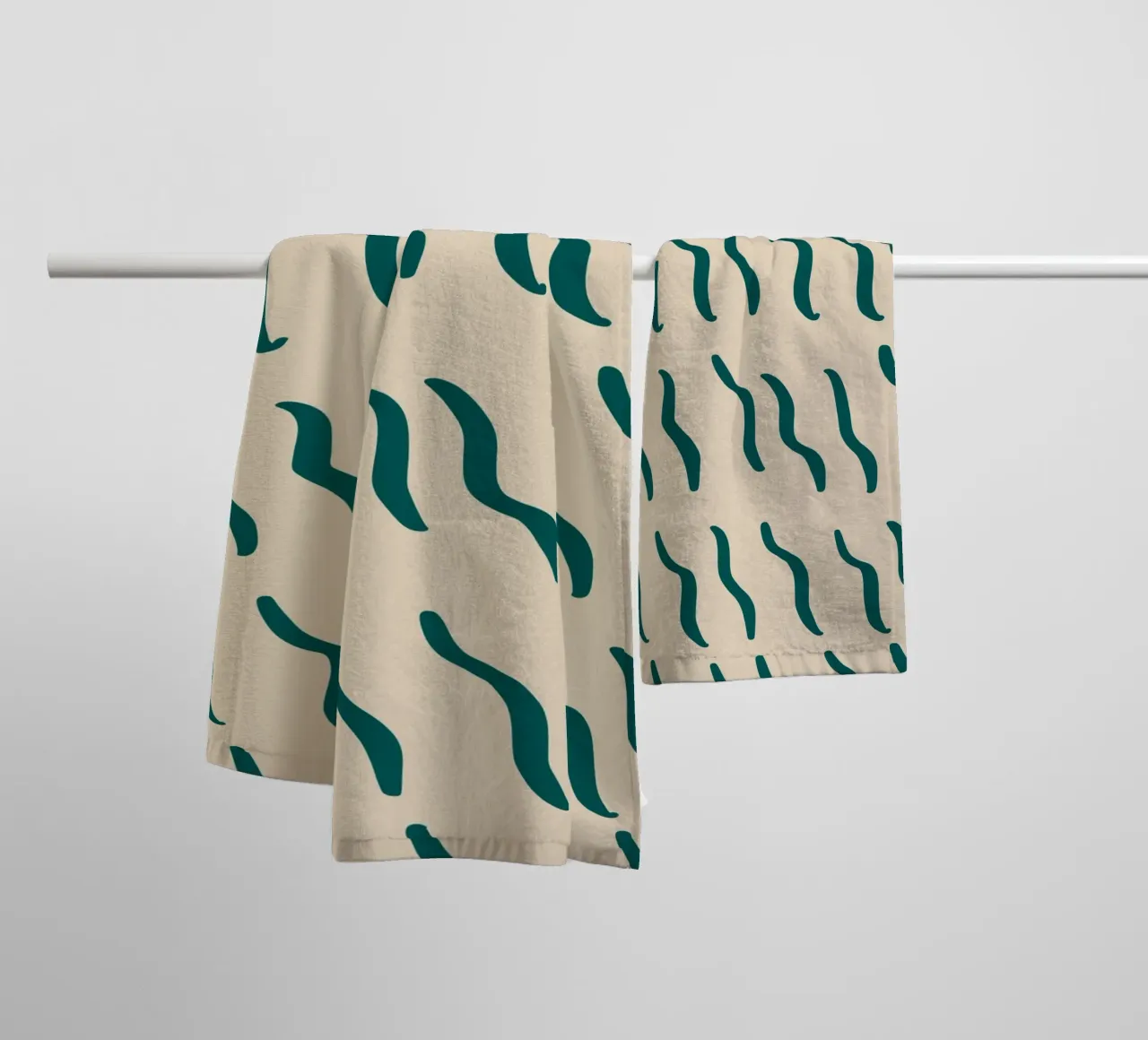 Ripple pattern 07 towel by Little Dean