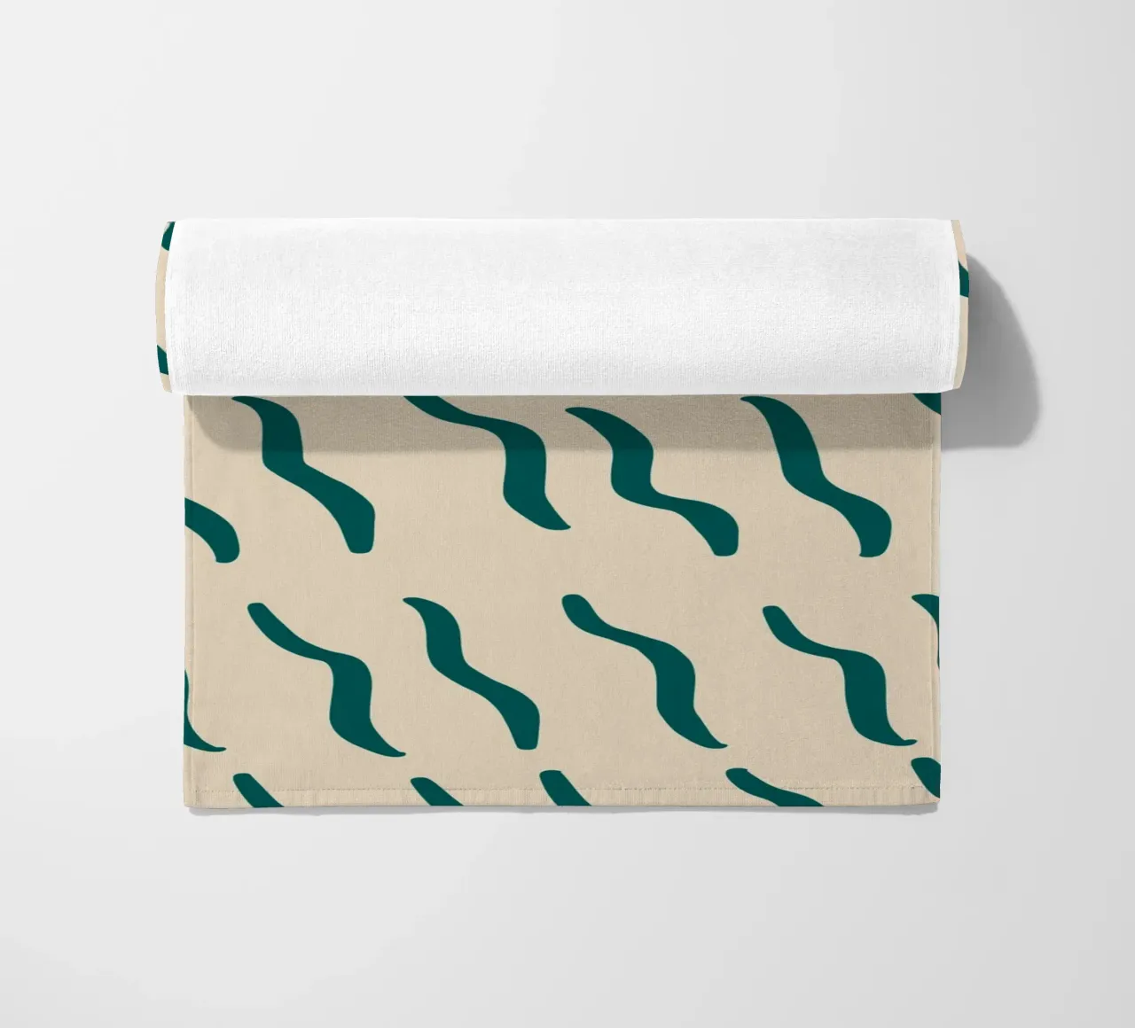 Ribbelpatroon 07 strandhanddoek van Little Dean