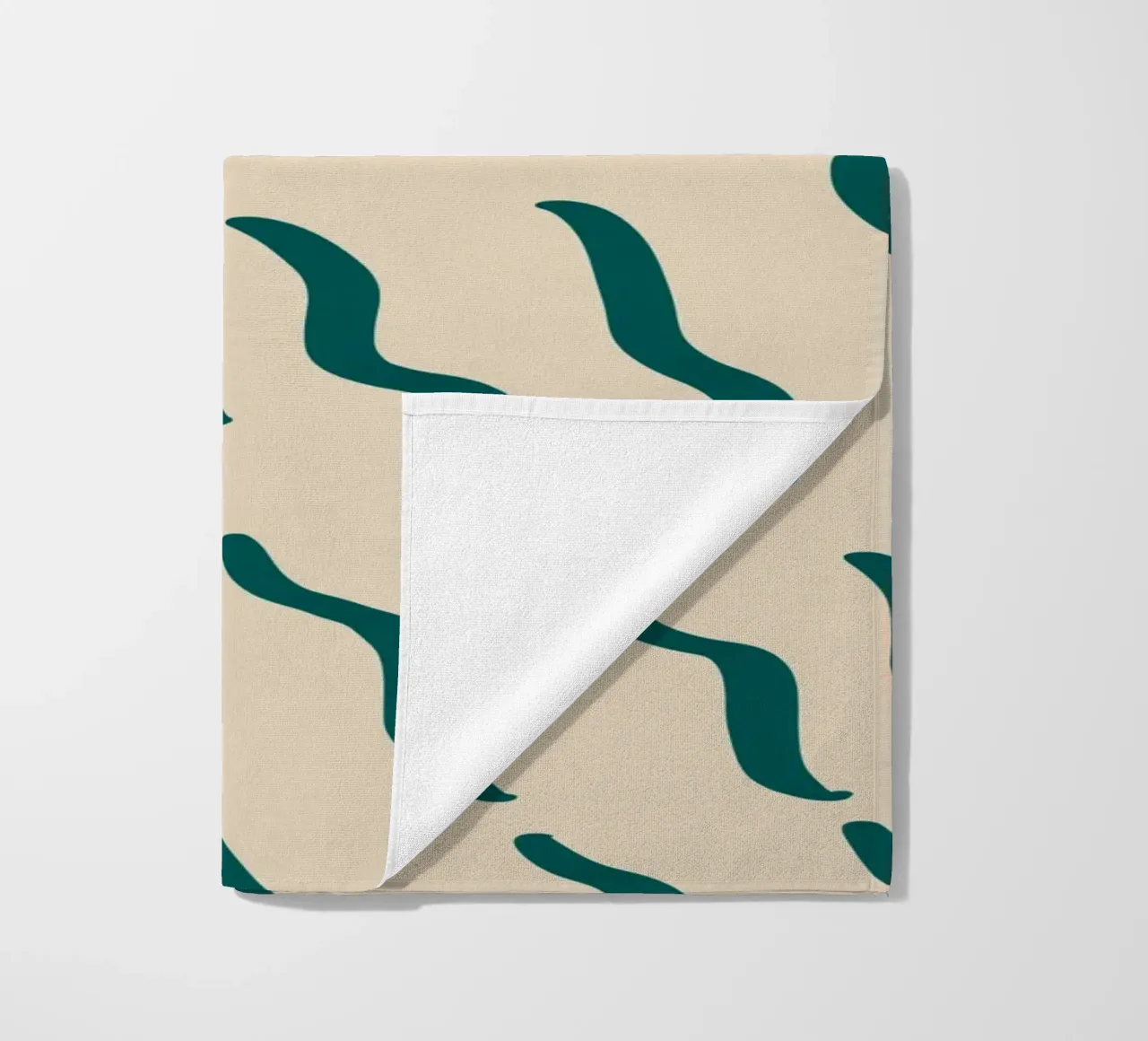 Ribbelpatroon 07 strandhanddoek van Little Dean