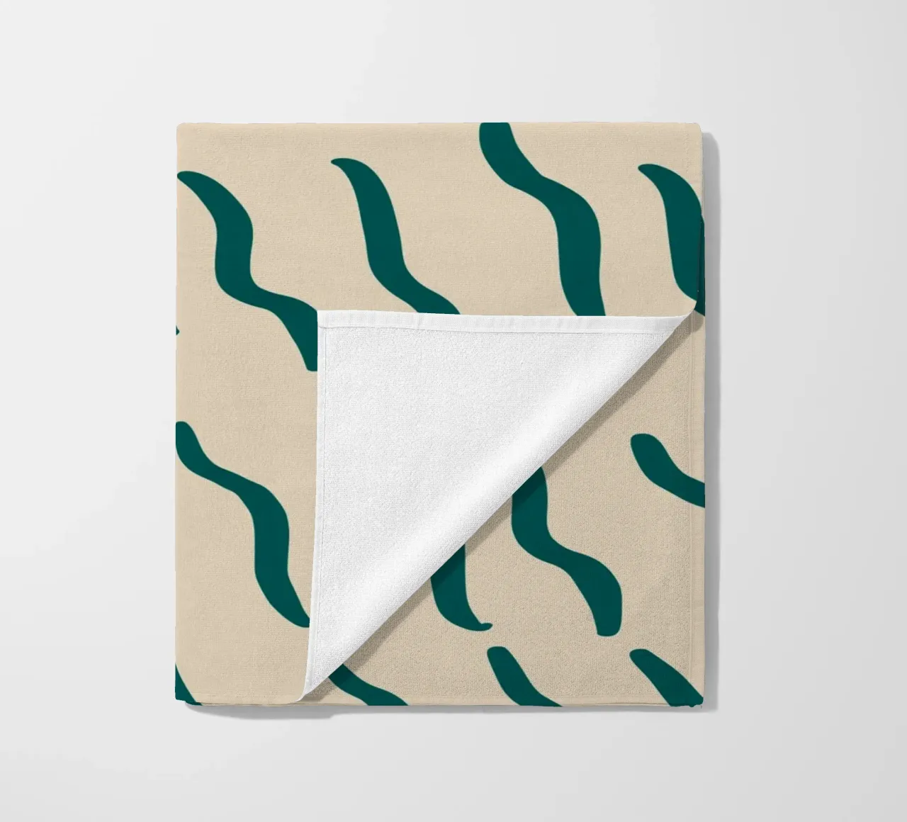 Ribbelpatroon 07 strandhanddoek van Little Dean