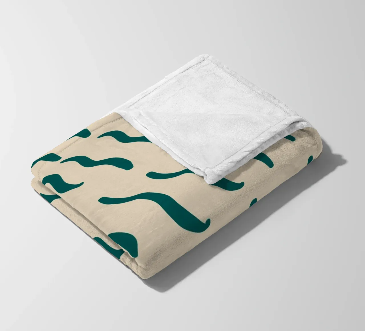 Ripple pattern 07 fleece blanket by Little Dean