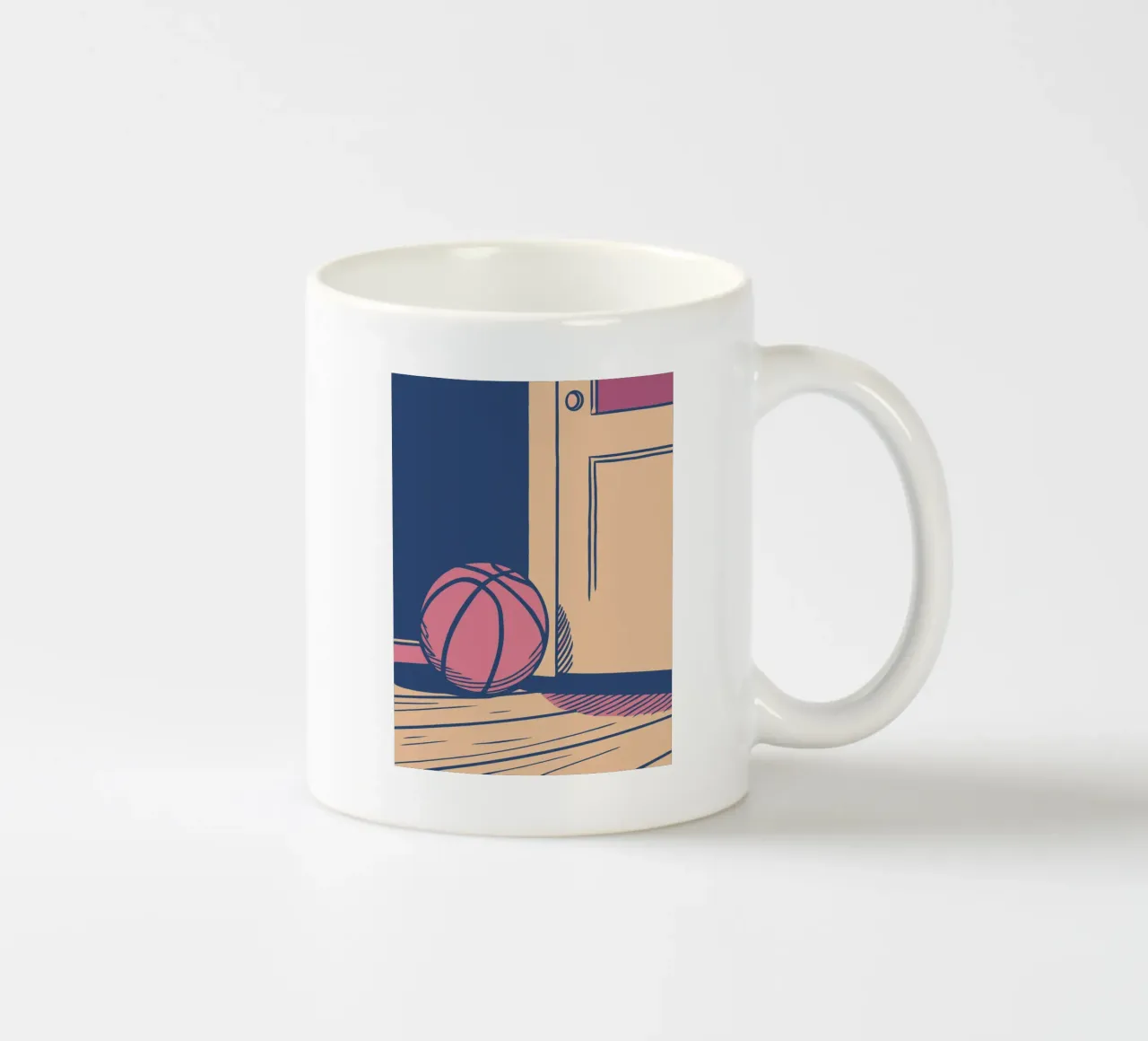 Basket in casa tazza in ceramica da SPORTS ONLY