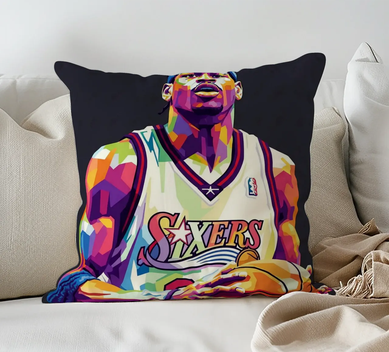 Allen Iverson - WPAP art #1 cuscino da Hantamrata