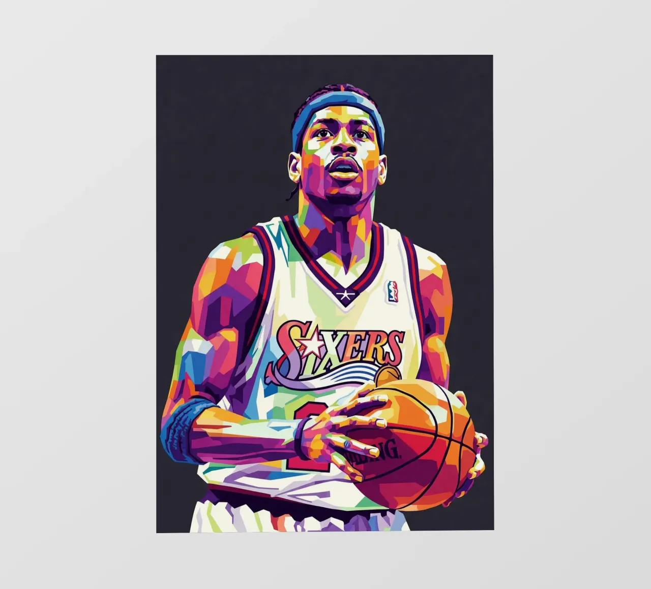 Allen Iverson - WPAP art #1 telo in pvc da Hantamrata