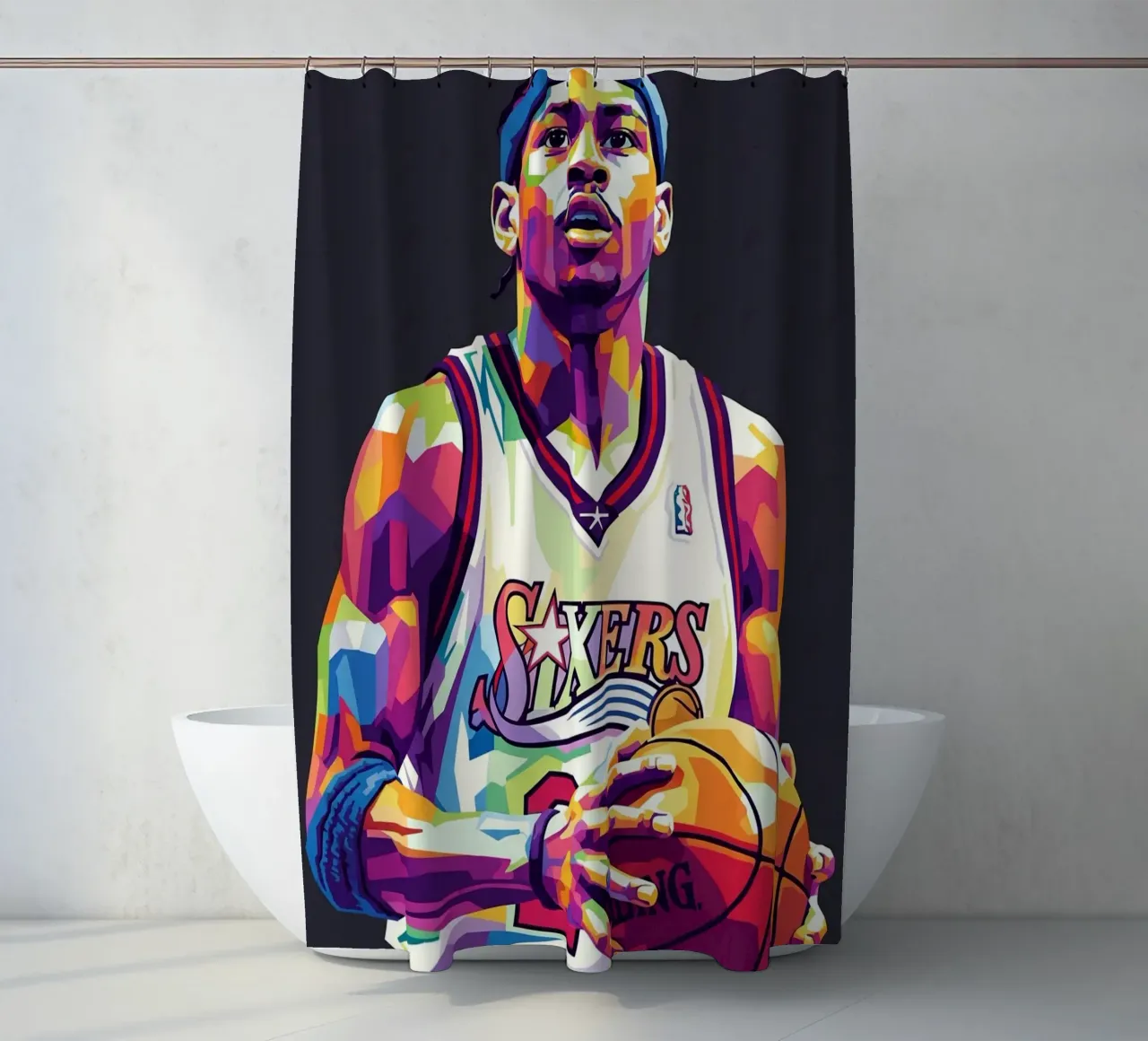 Allen Iverson - WPAP art #1 tenda da doccia da Hantamrata