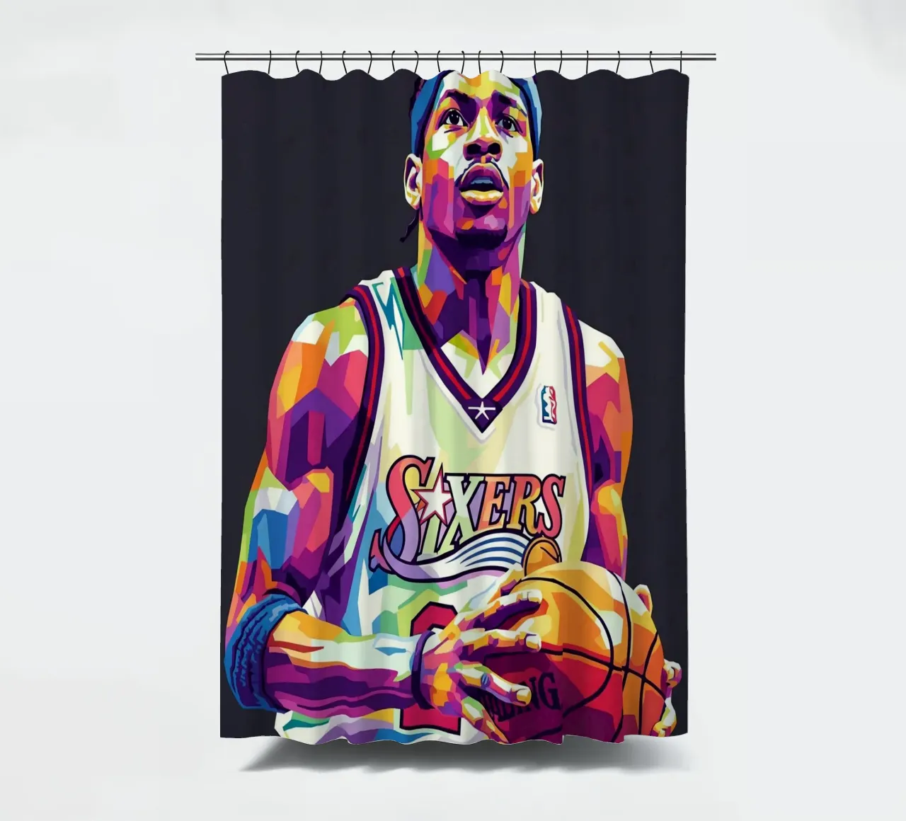 Allen Iverson - WPAP art #1 tenda da doccia da Hantamrata