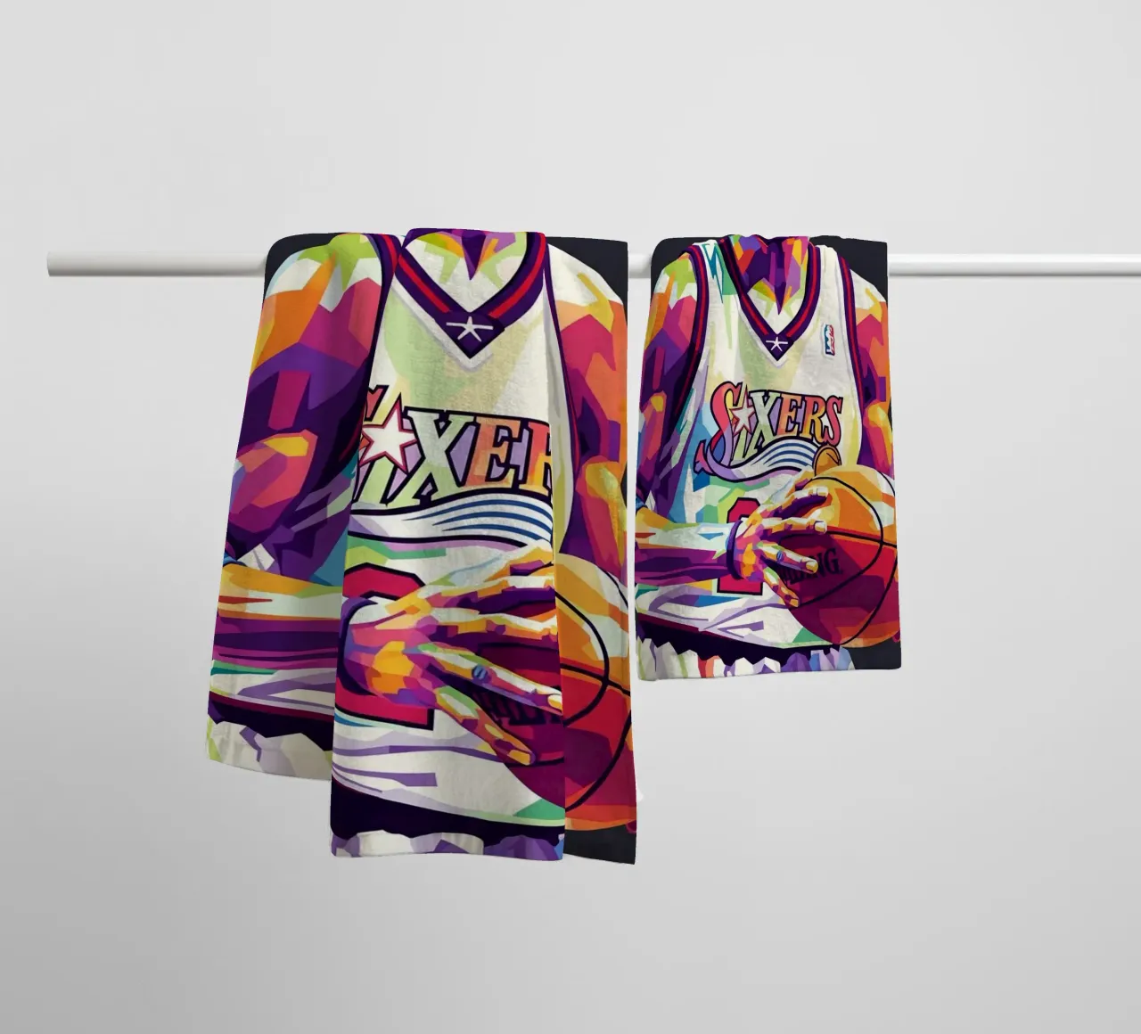 Allen Iverson - WPAP art #1 towel by Hantamrata