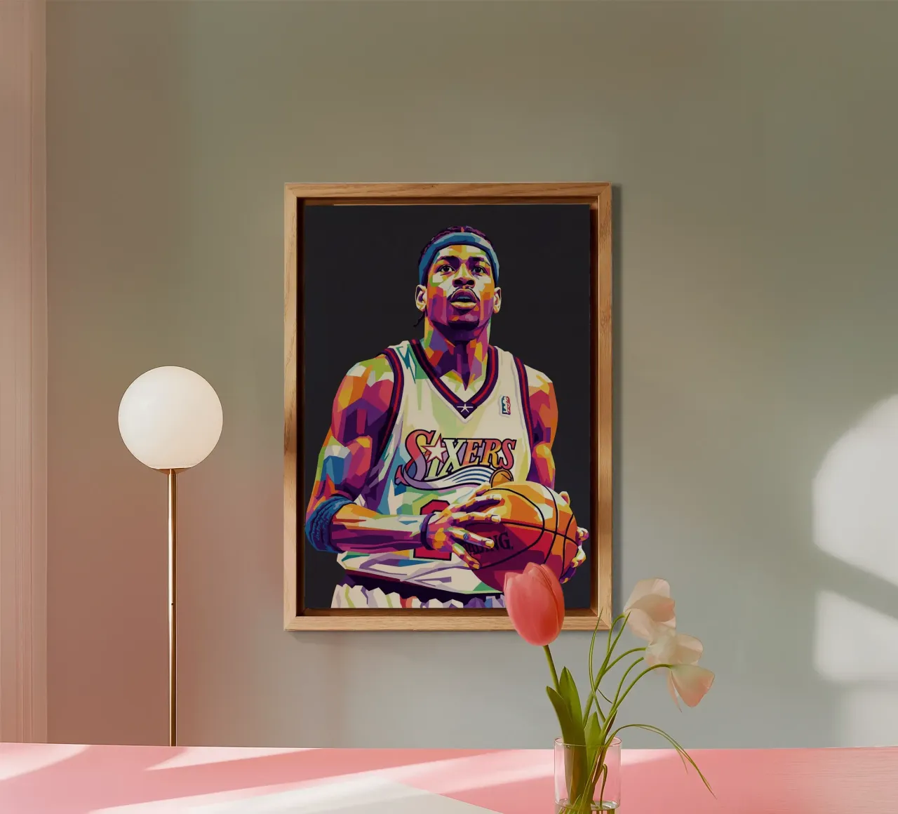 Allen Iverson - WPAP art #1 alluminio dibond da Hantamrata