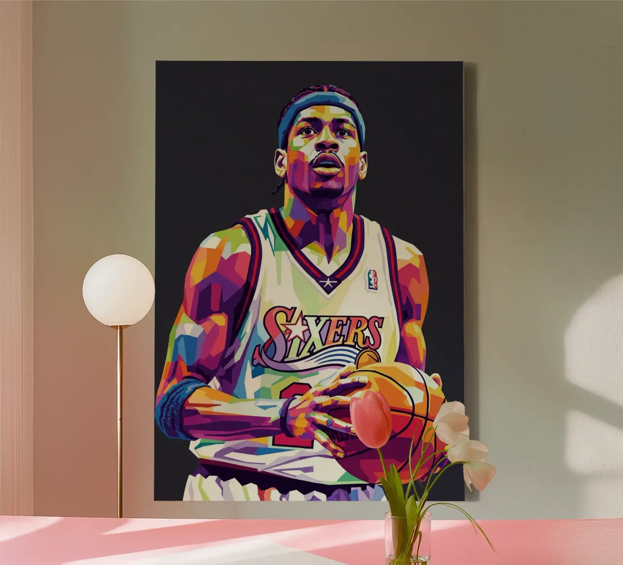 Allen Iverson - WPAP art #1 canvas by Hantamrata