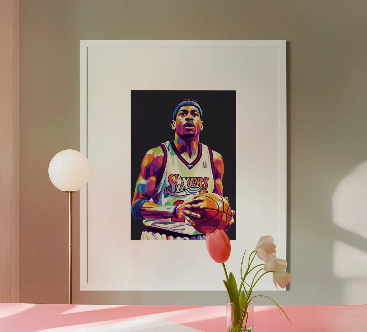 Allen Iverson - WPAP art #1 hahnemühle by Hantamrata