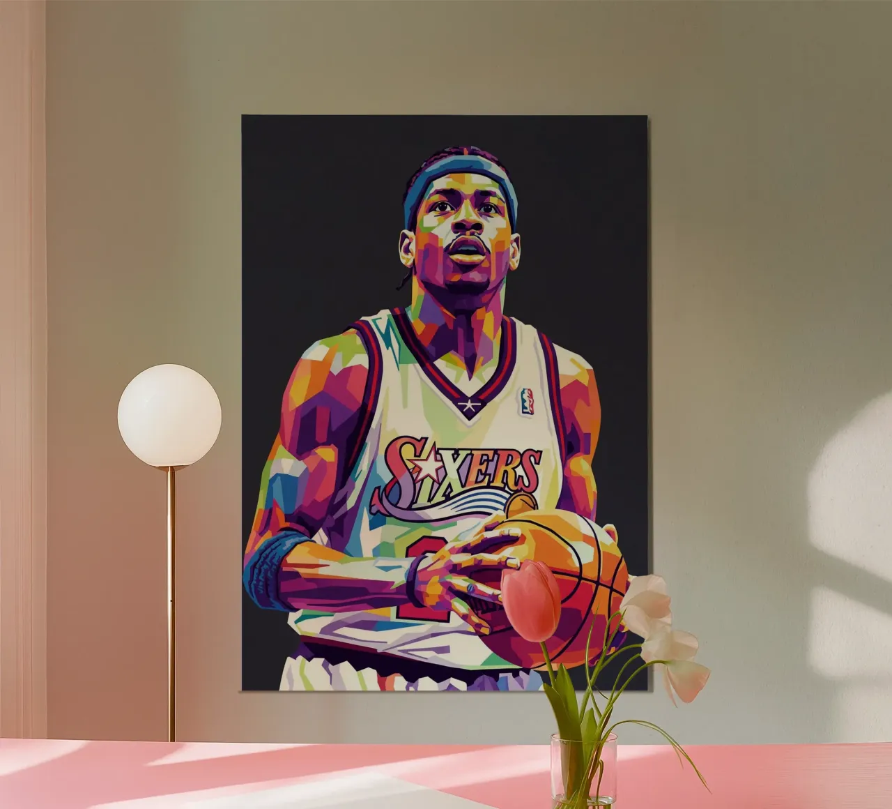 Allen Iverson - WPAP art #1 hahnemühle by Hantamrata